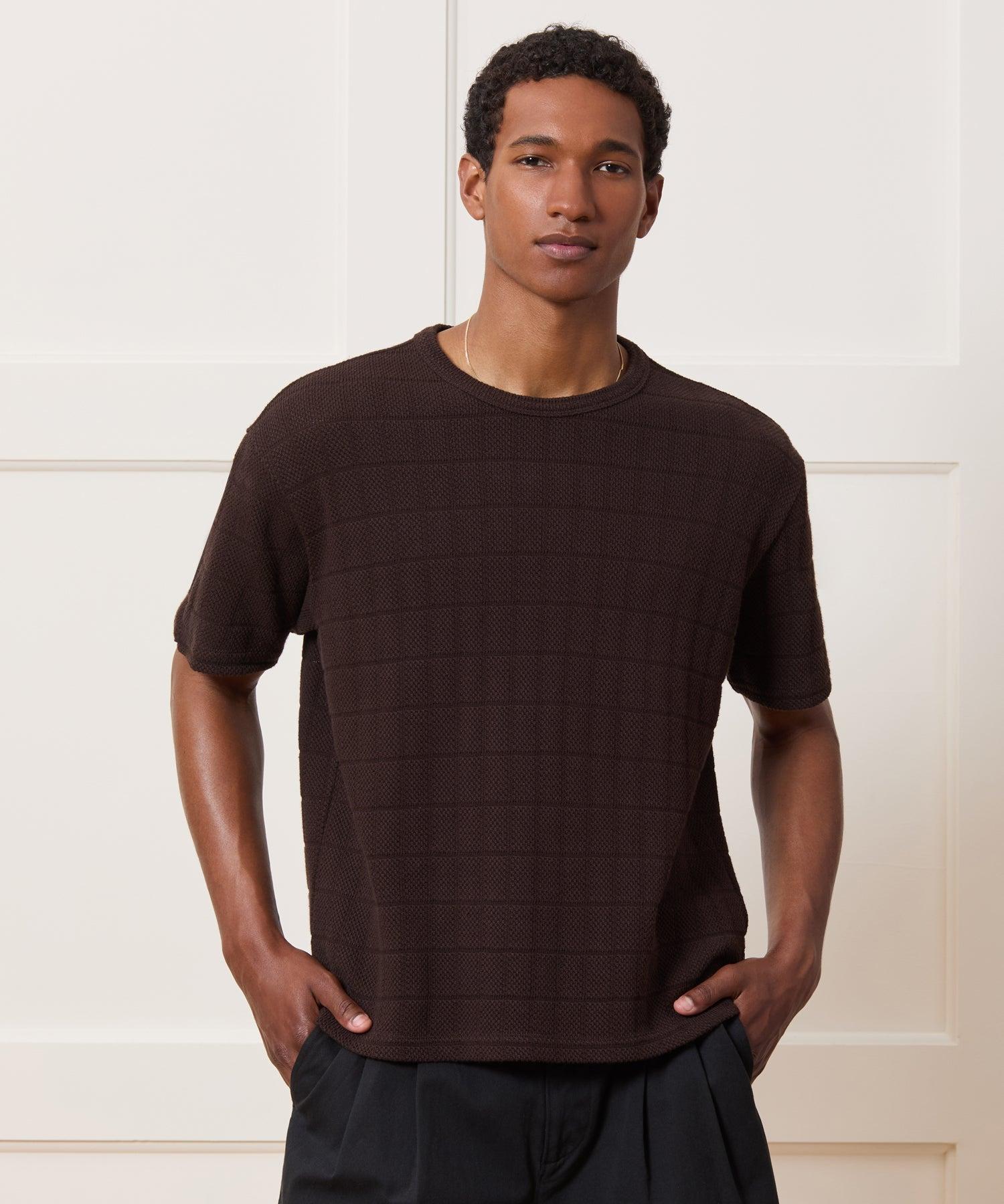 Relaxed Textured Cotton Tee Product Image
