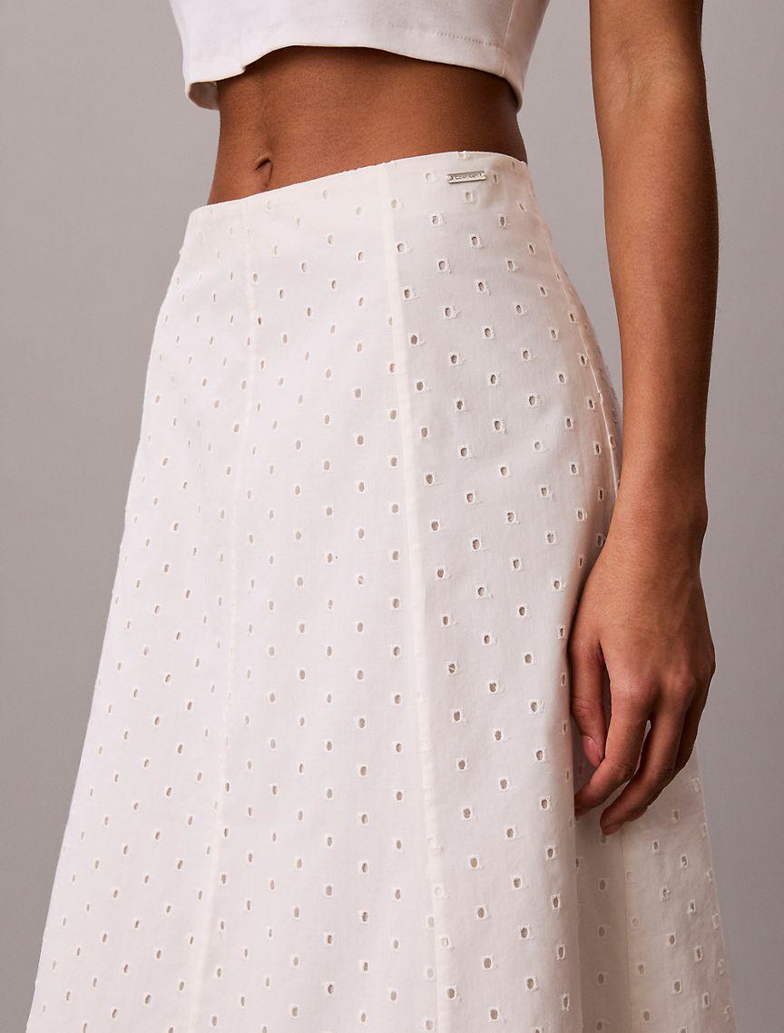 Broderie Midi Skirt Product Image