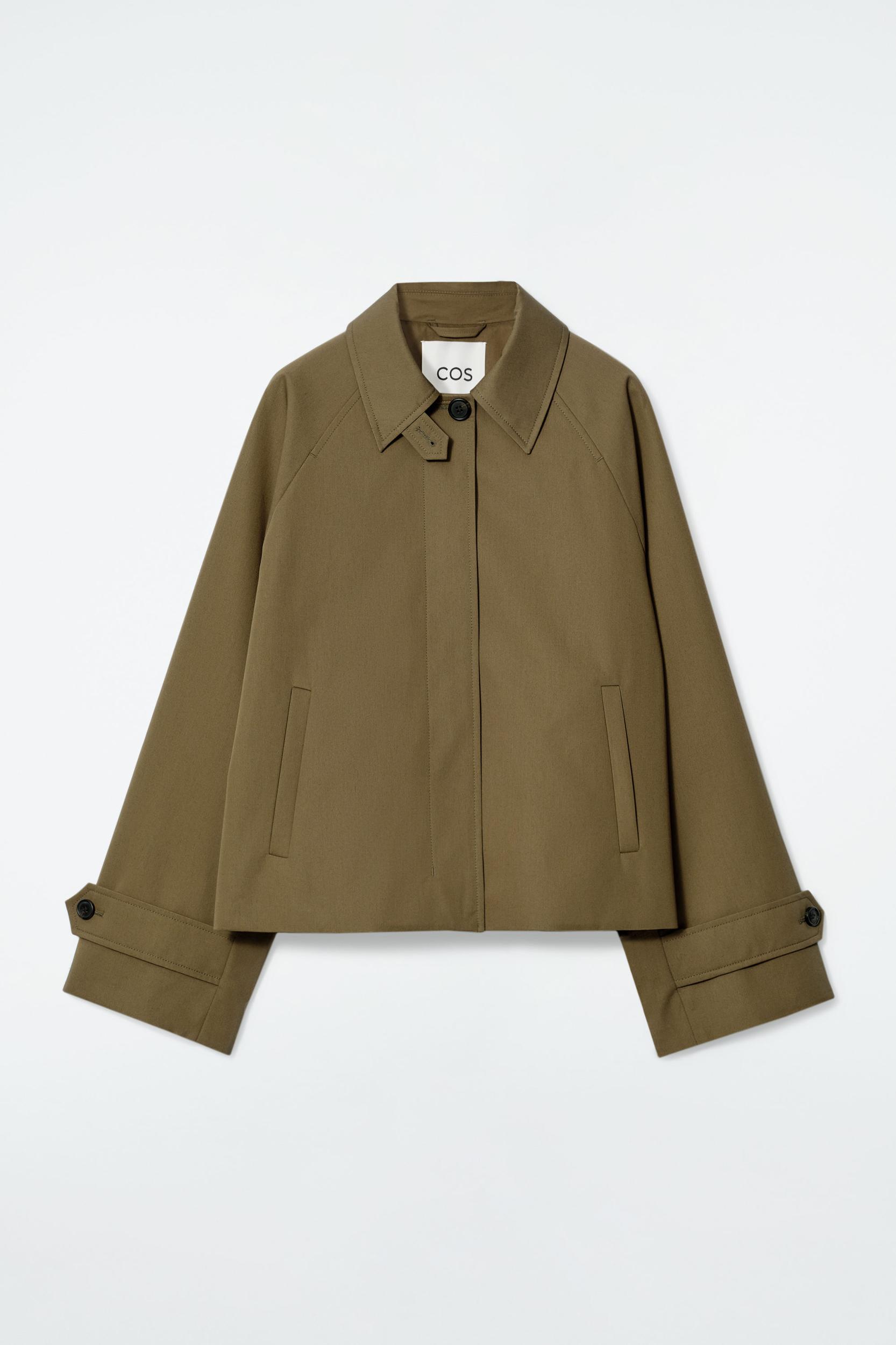 SHORT TWILL TRENCH COAT Product Image