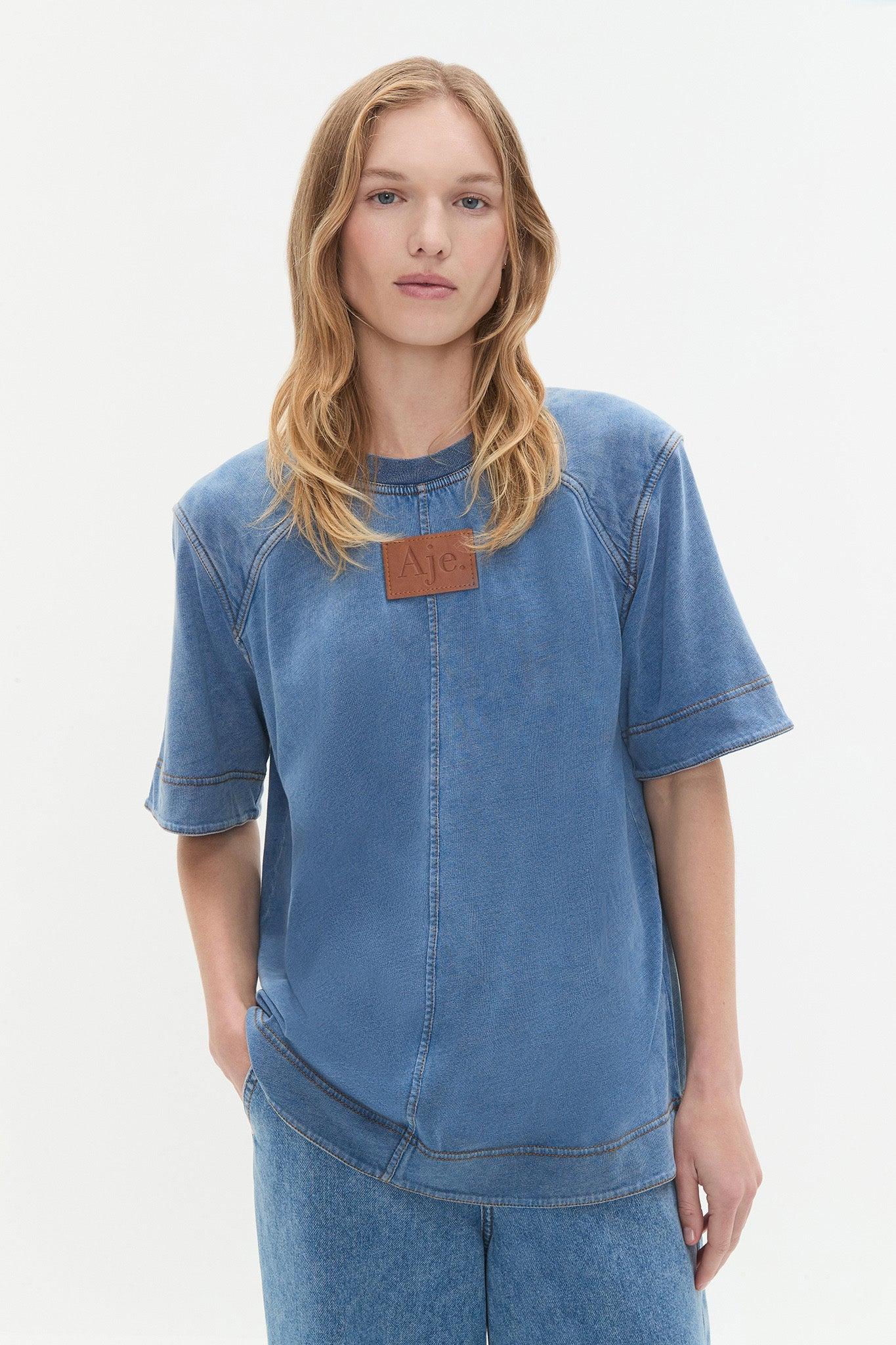 Remi Denim Wash Tee Product Image