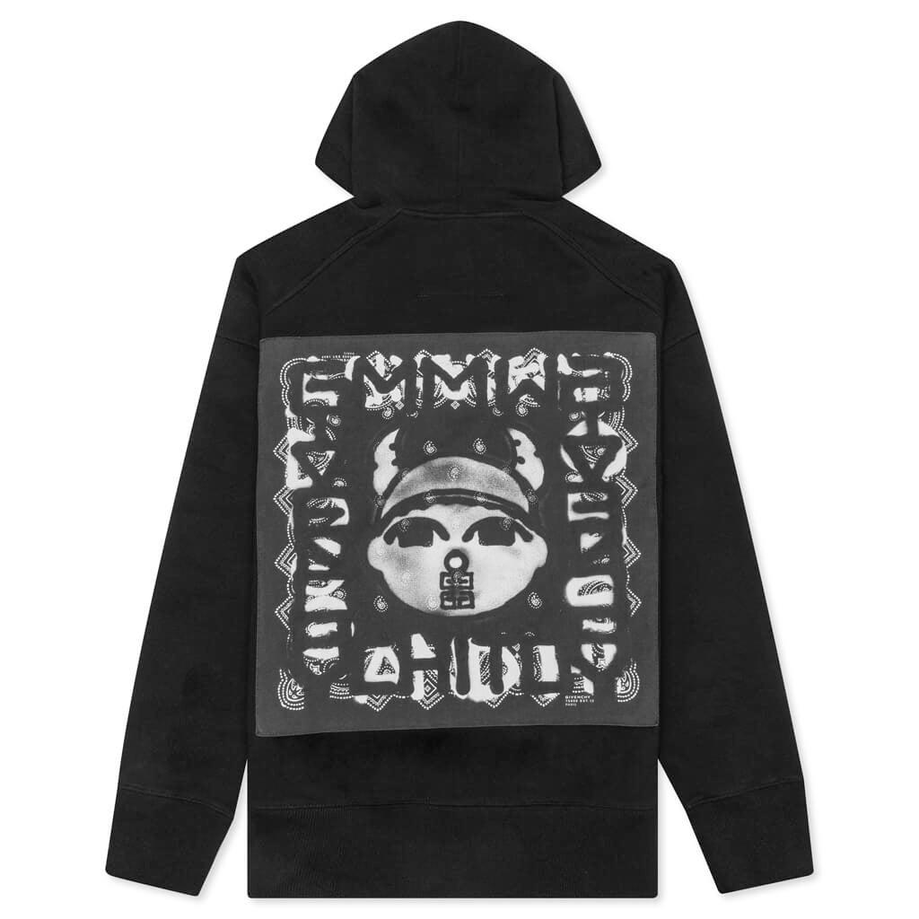 Chito Bandana Oversized Hoodie - Black Male Product Image