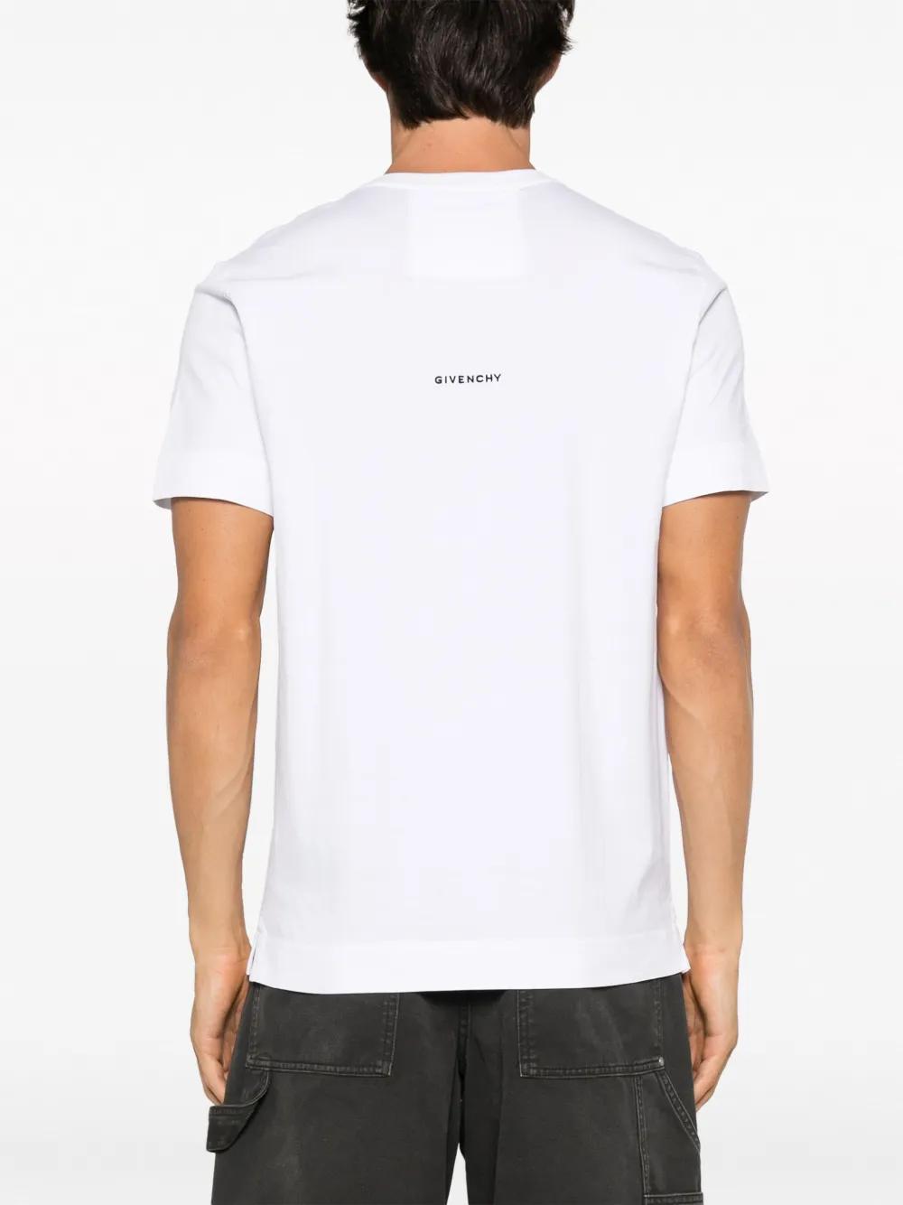 logo-embroidered cotton T-shirt Product Image