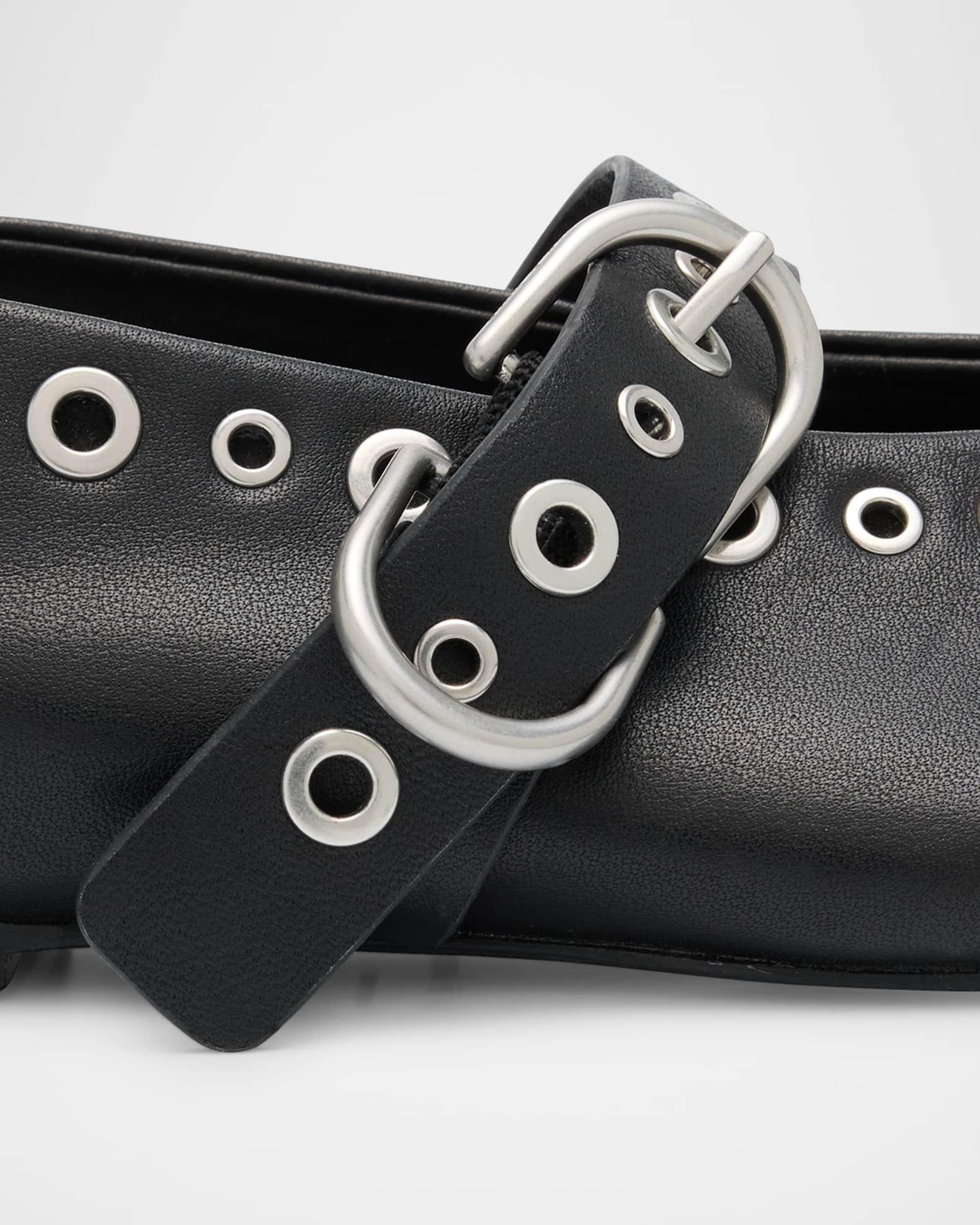 Spire Leather Grommet Mary Jane Ballerina Flats Product Image