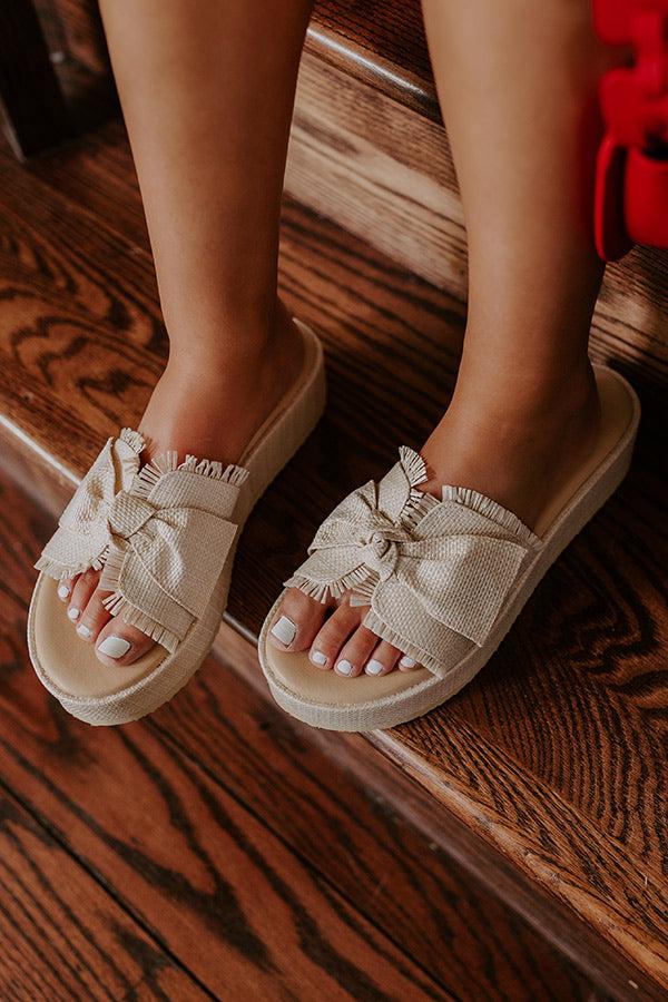 The Itzel Raffia Woven Sandal Product Image