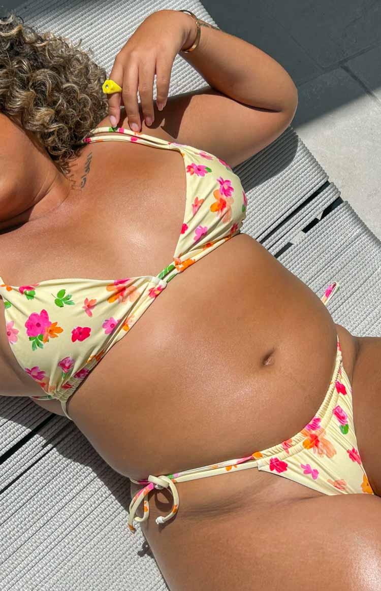 9.0 Swim Sumba Yellow Floral Bikini Bottom Baby Product Image