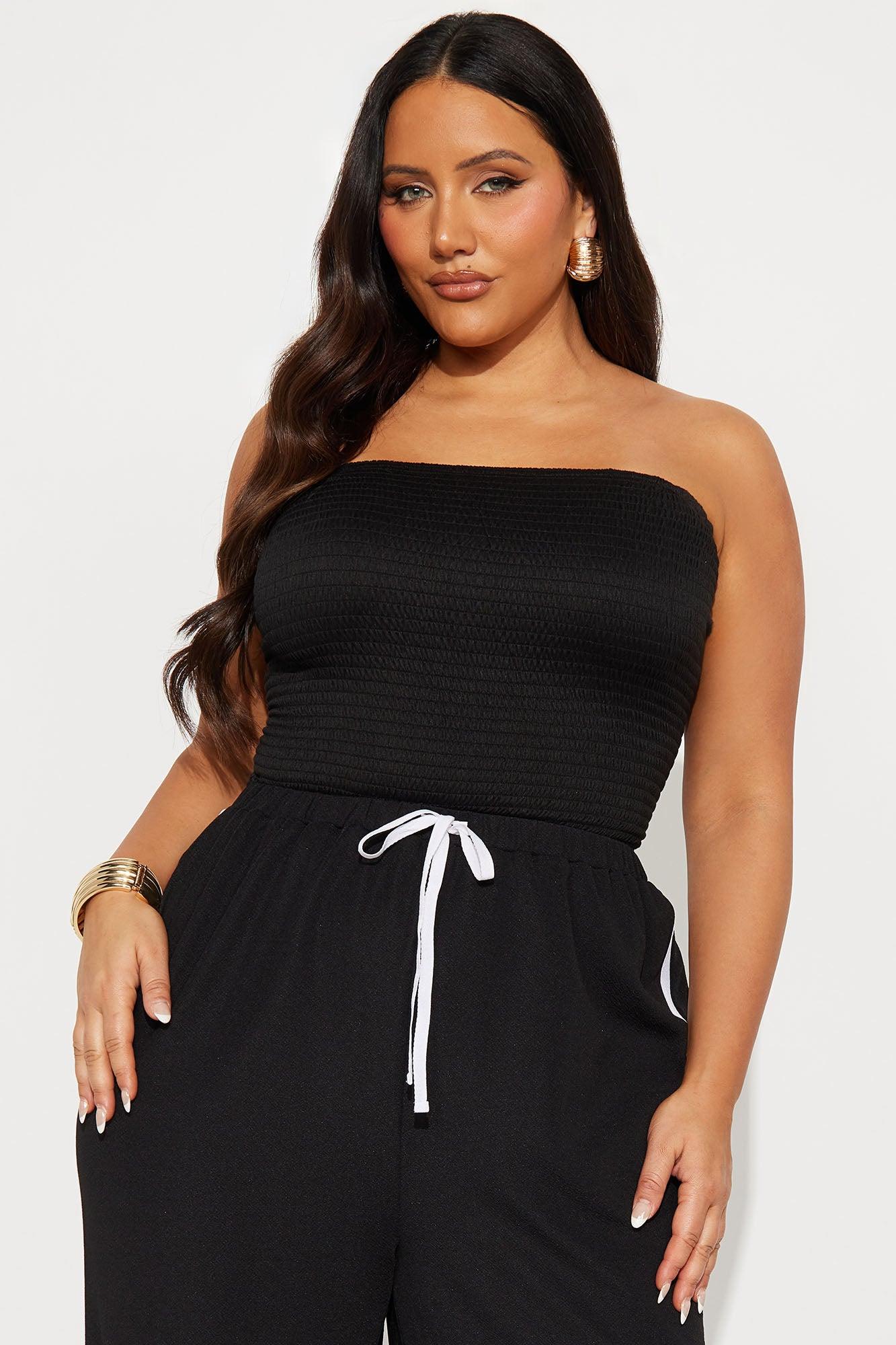 Moxie Strapless Jumpsuit - Black Female Product Image