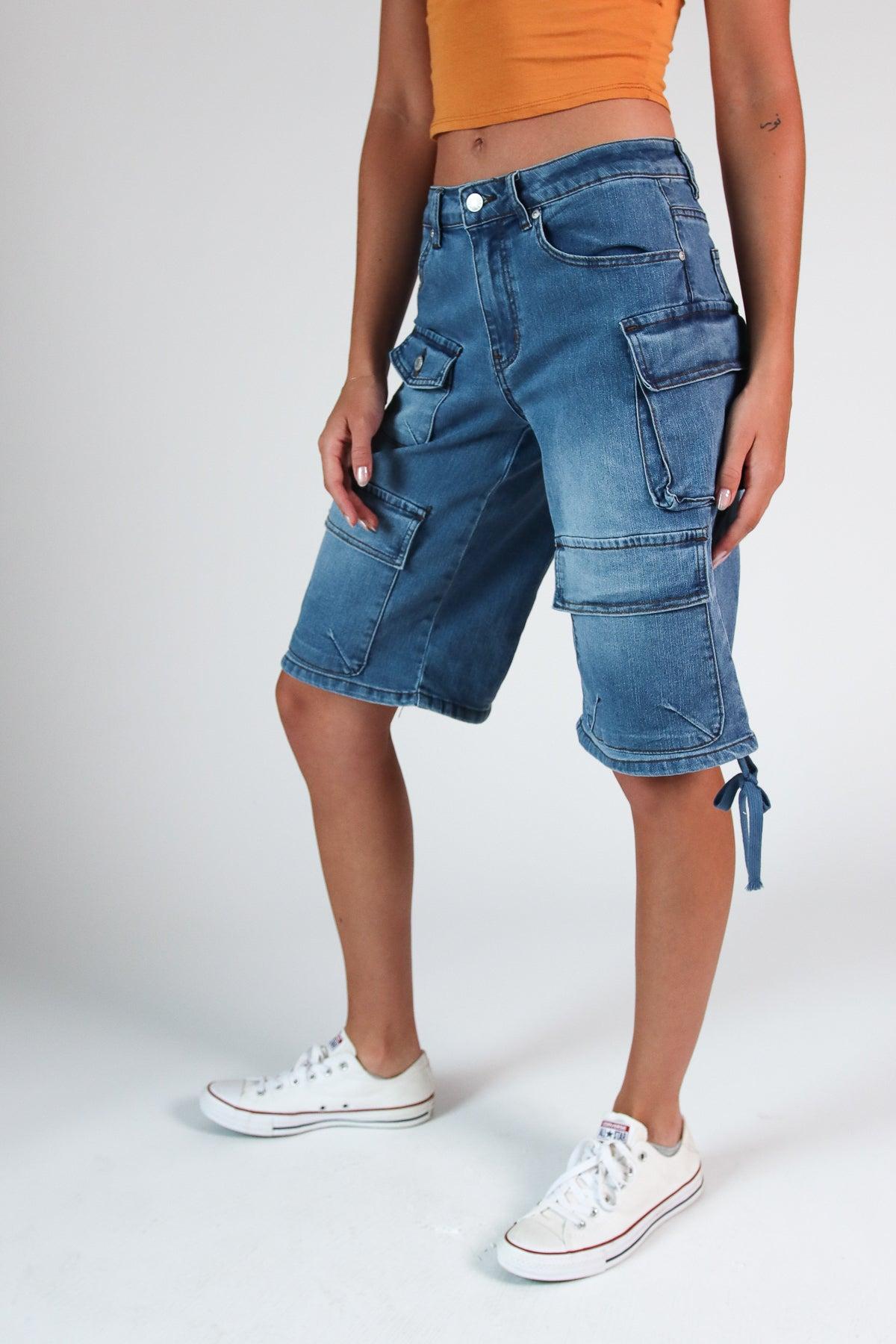 Long Skater Jorts Product Image