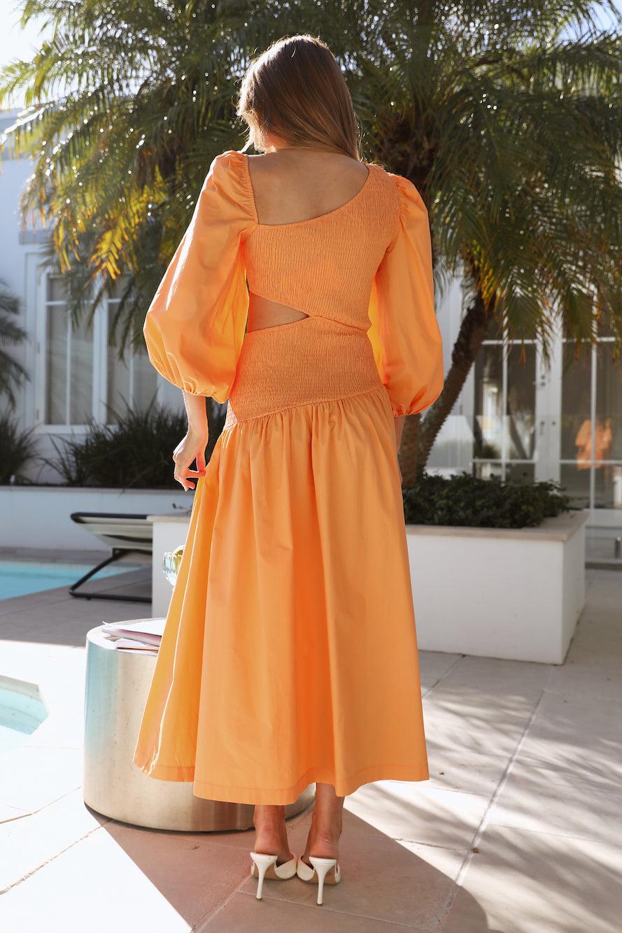 Taking Control Maxi Dress Orange Product Image