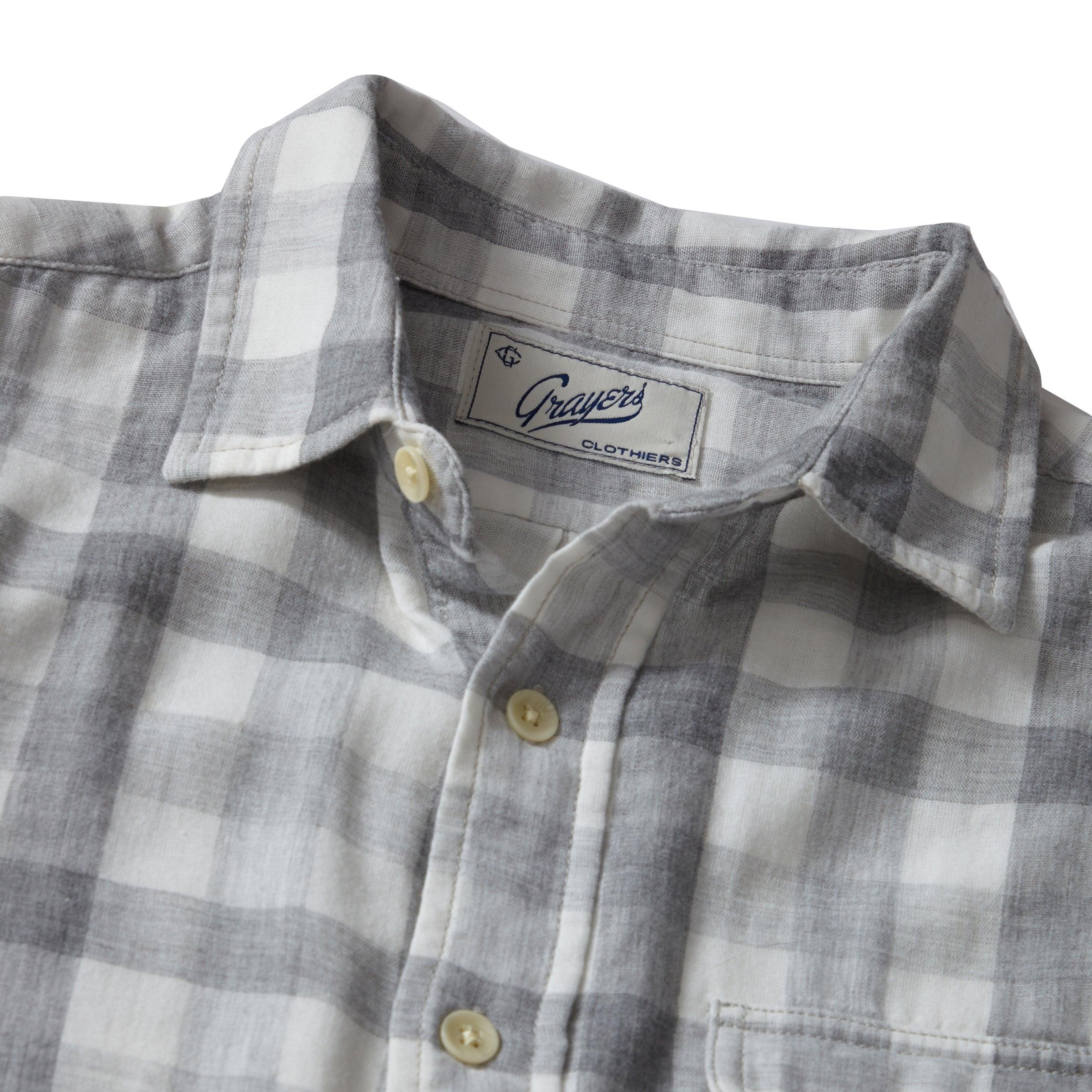 Durham Double Cloth Shirt - Heather Gray Gingham Product Image