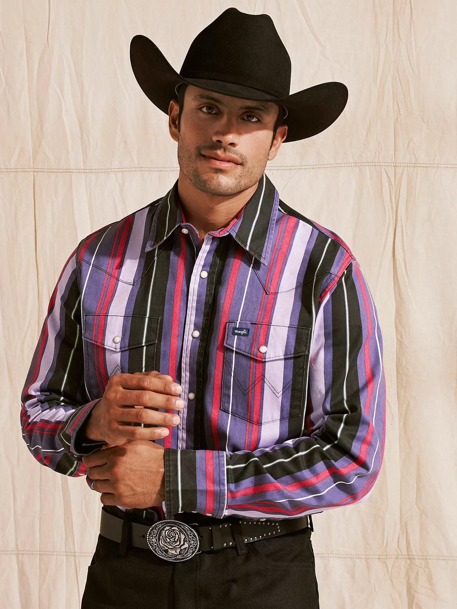 Vintage-Inspired Brushpopper Western Snap Workshirt | Men's SHIRTS | Wrangler® Product Image