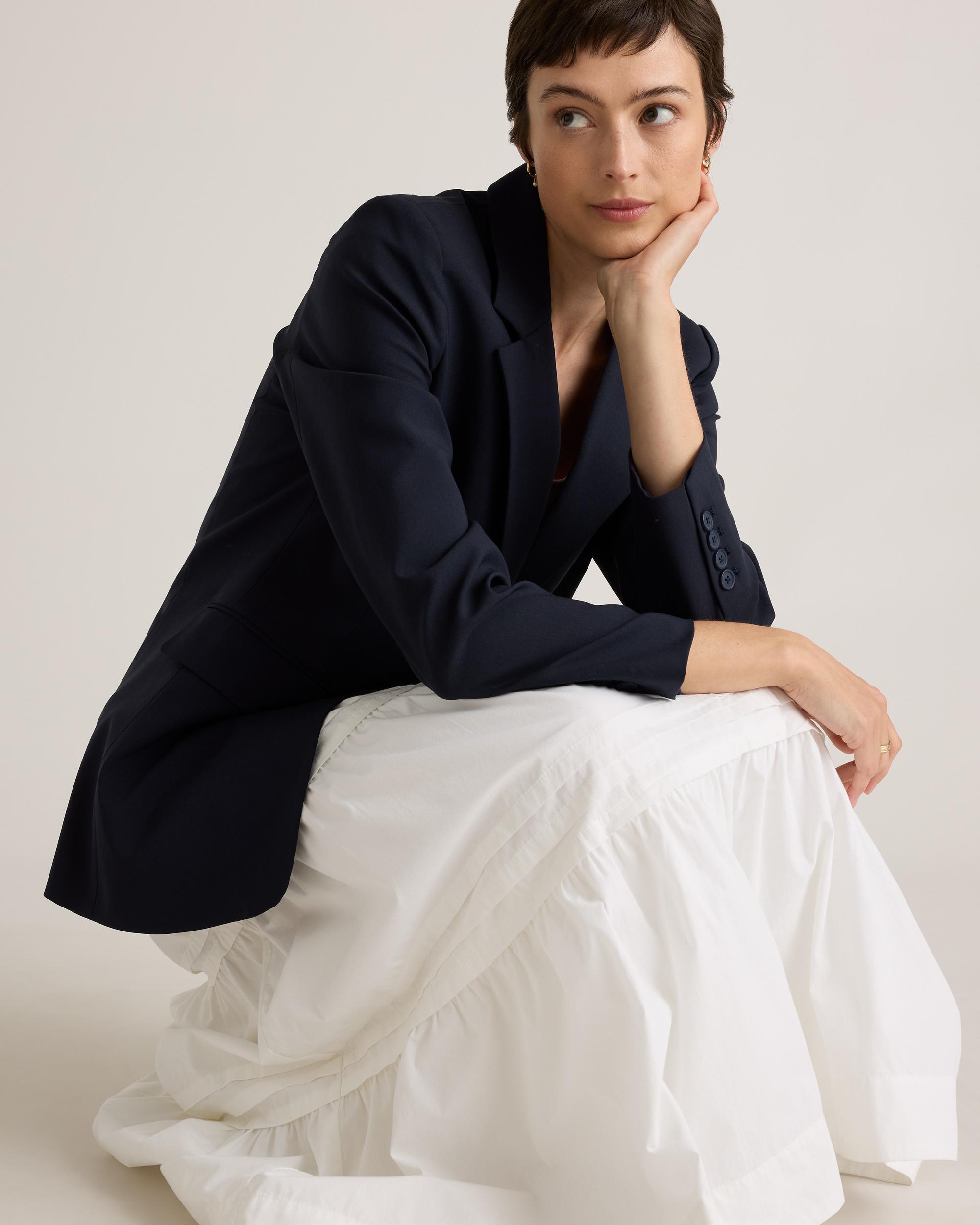 Quince | Women's Poplin Tiered Maxi Skirt Organic Cotton Product Image