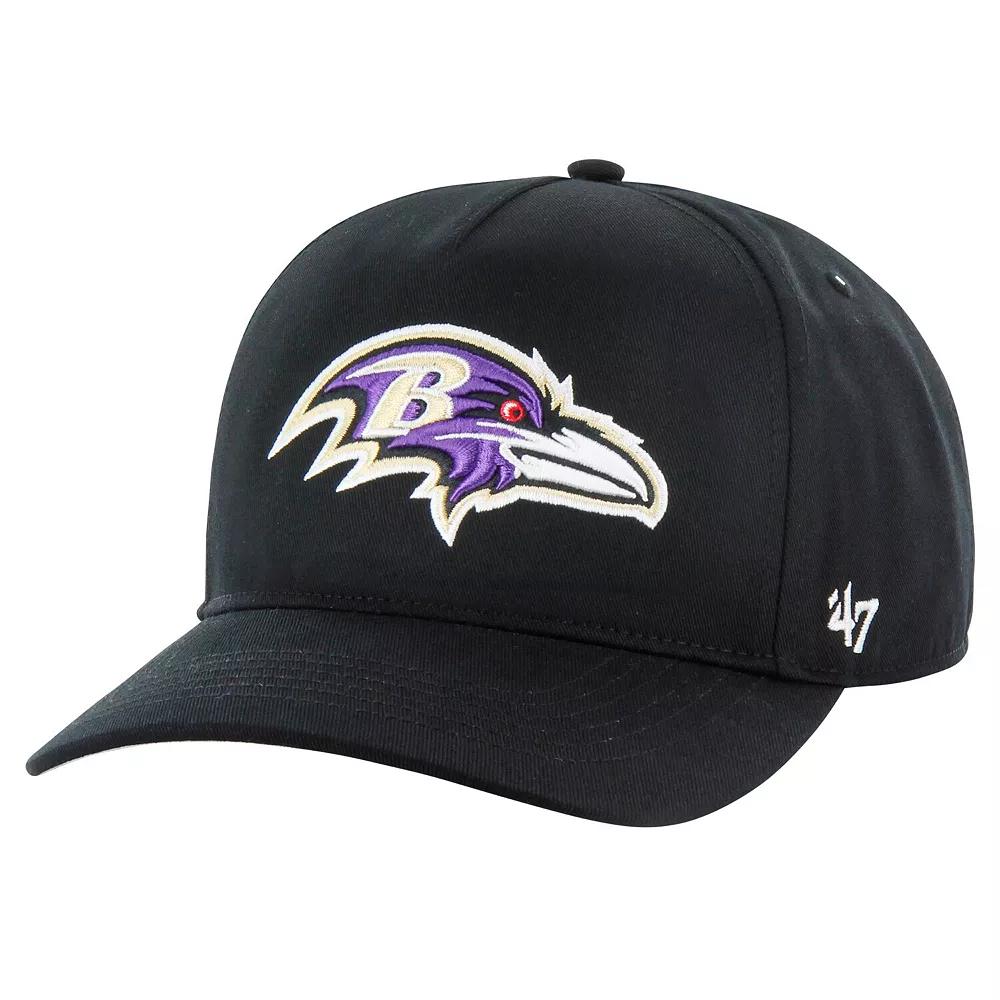 Men's '47 Black Baltimore Ravens Hitch Adjustable Hat Product Image