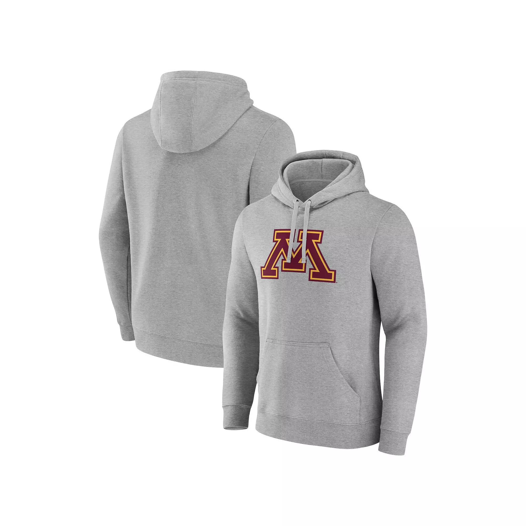 Men's Fanatics Gray Minnesota Golden Gophers Fleece Pullover Hoodie, Size: 3XL, Grey Product Image
