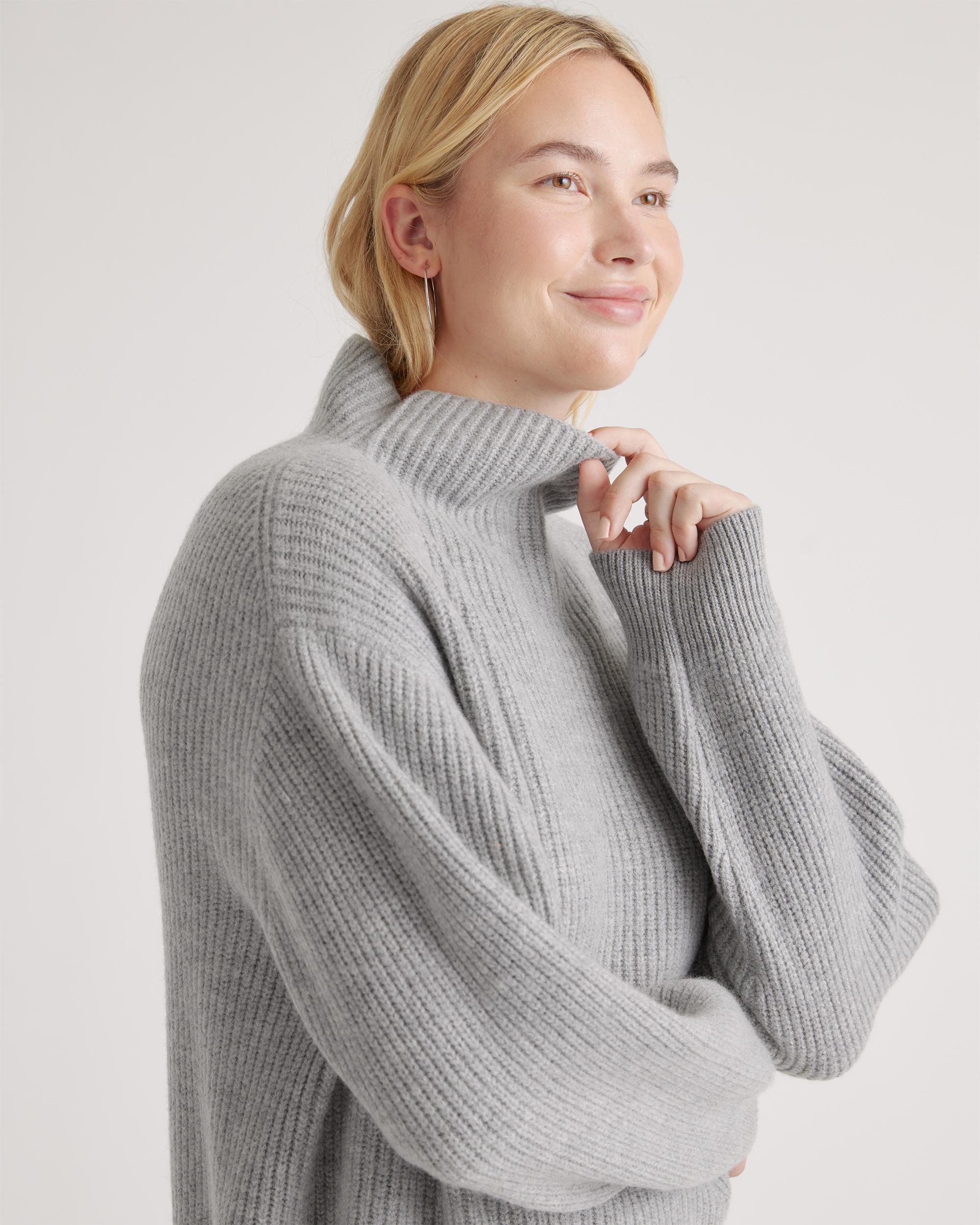 Quince | Women's Australian Merino Wool OverSized Turtleneck Sweater Product Image