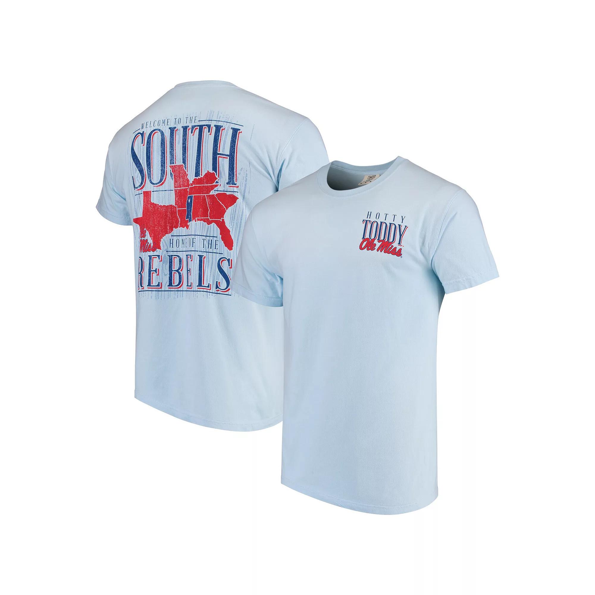 Mens Blue Ole Miss Rebels Welcome to the South Comfort Colors T-Shirt Product Image