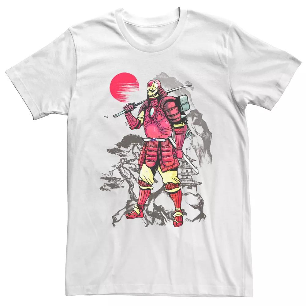 Men's Marvel Iron Man Samurai Portrait Tee, Size: XL, White Product Image