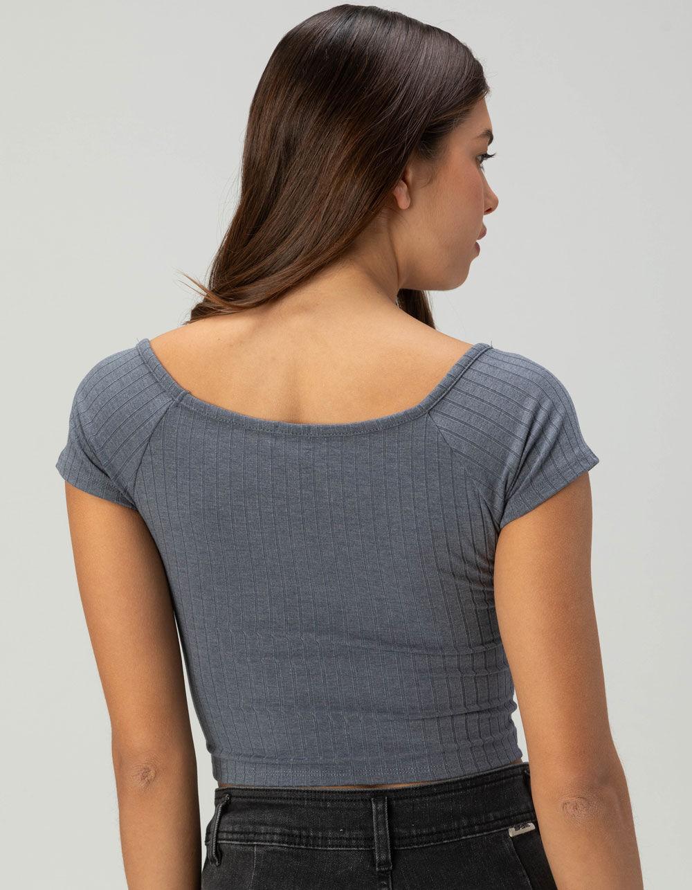 TILLYS Boat Neck Womens Tee - PINK Product Image