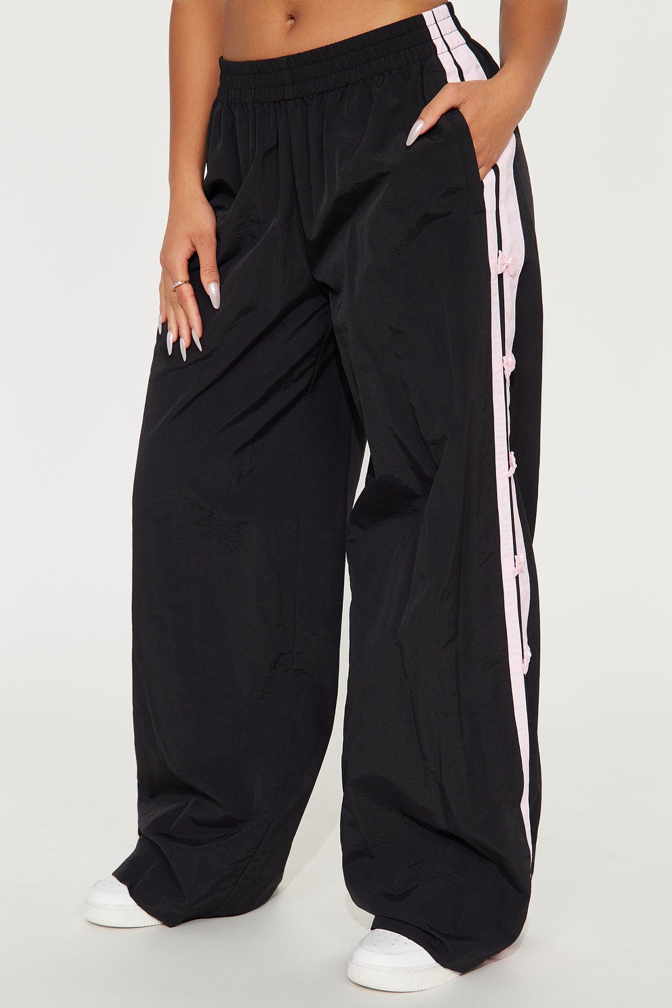 If You Behave Windbreaker Track Pant - Black Product Image