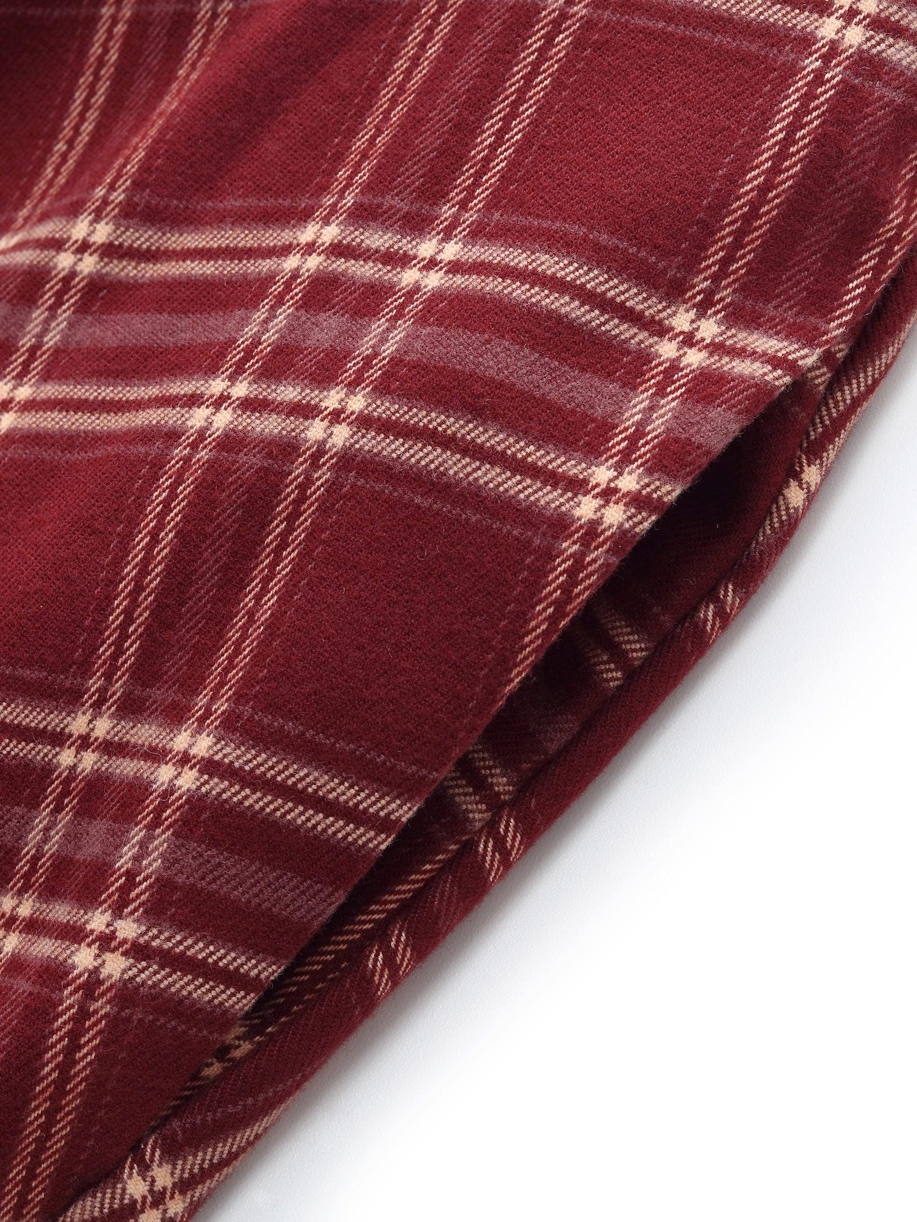 Plaid Asymmetrical Hem Women Skirt With Triangle Scarf Product Image
