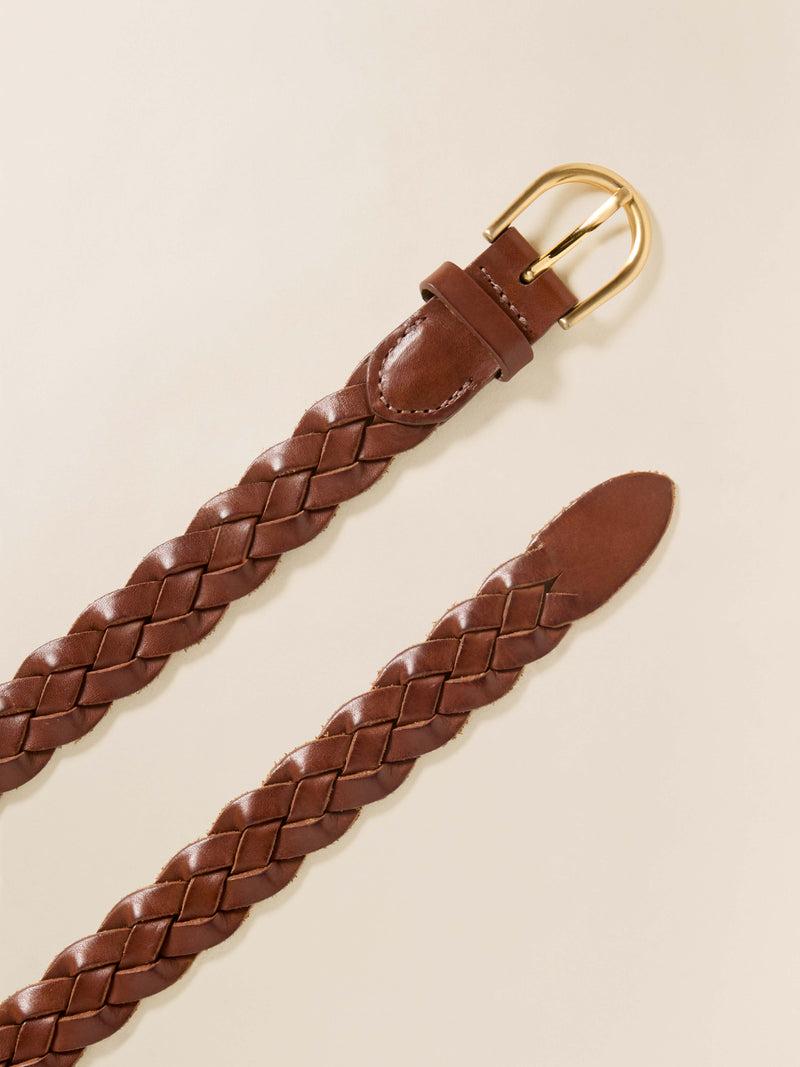Women's Braided Belt - Saddle Brown Product Image