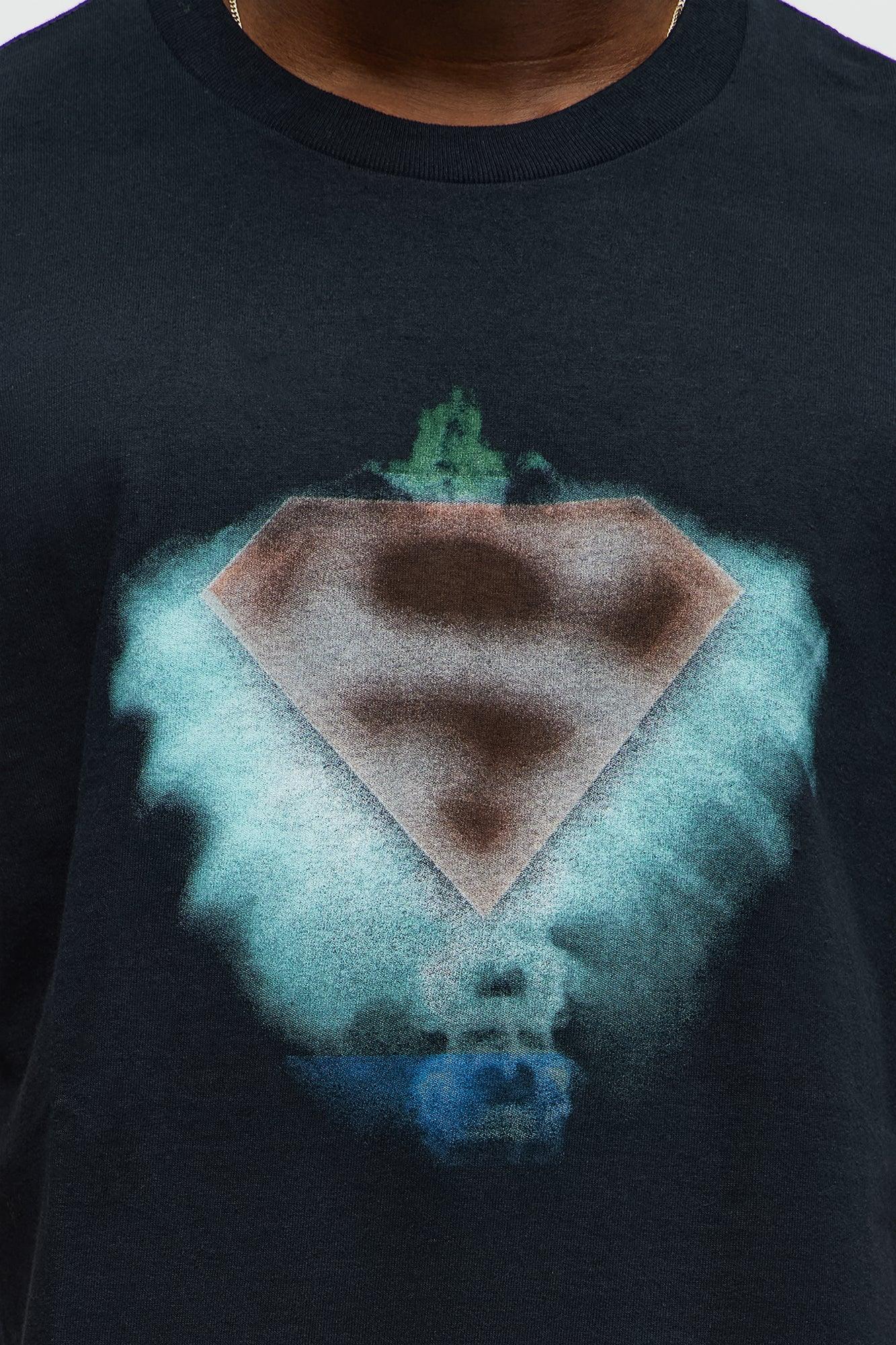 Superman Heart Of Hero Short Sleeve Tee - Black Male Product Image