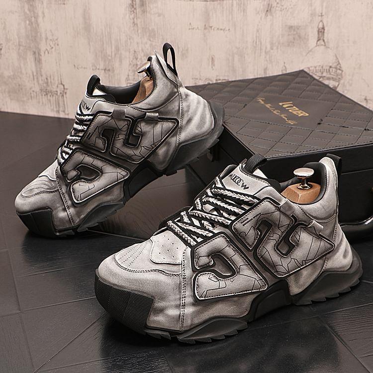 Lettering Platform Sneakers Product Image