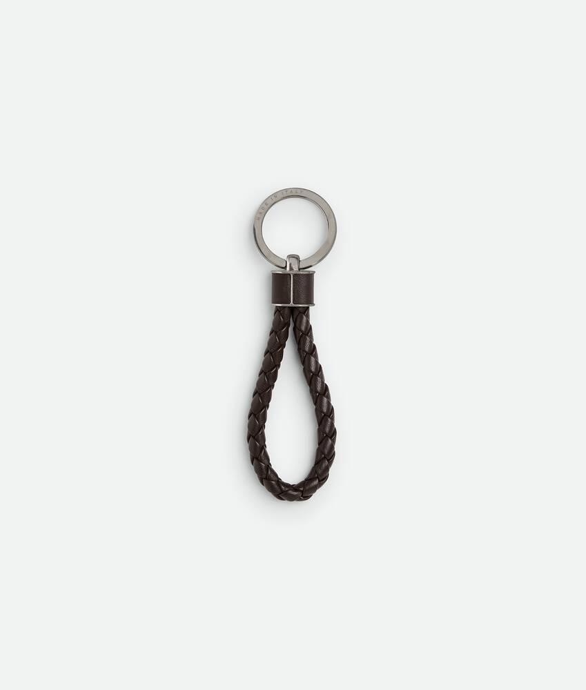 Men's Intreccio Key Ring in Fondant Product Image