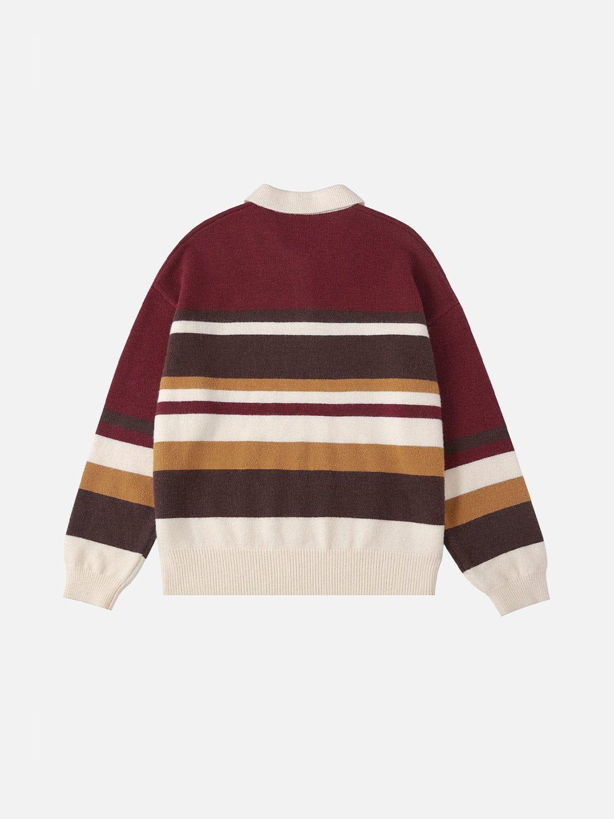 Aelfric Eden Stripe Polo Sweater Product Image