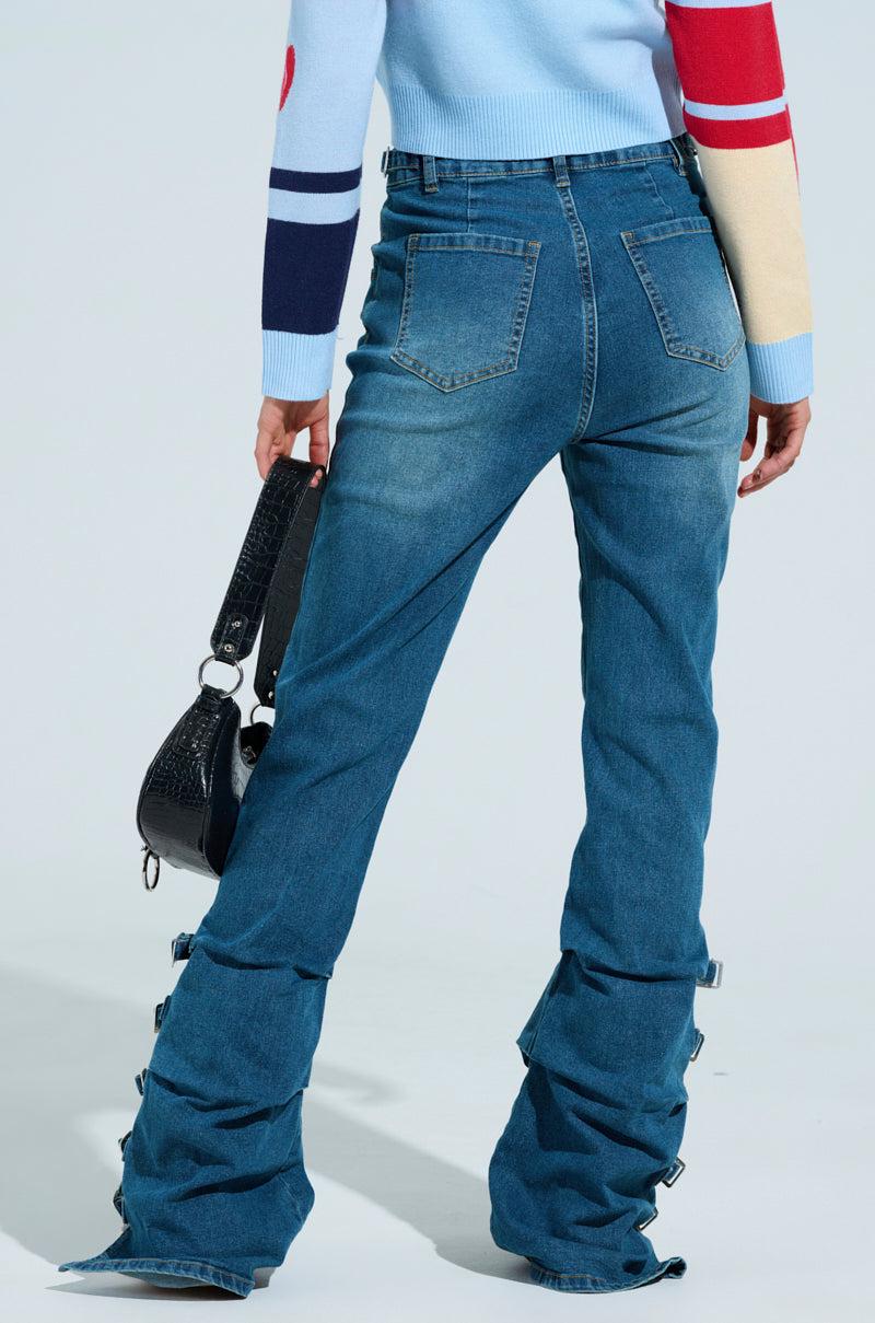 SABINE BUCKLE DETAIL JEANS Product Image