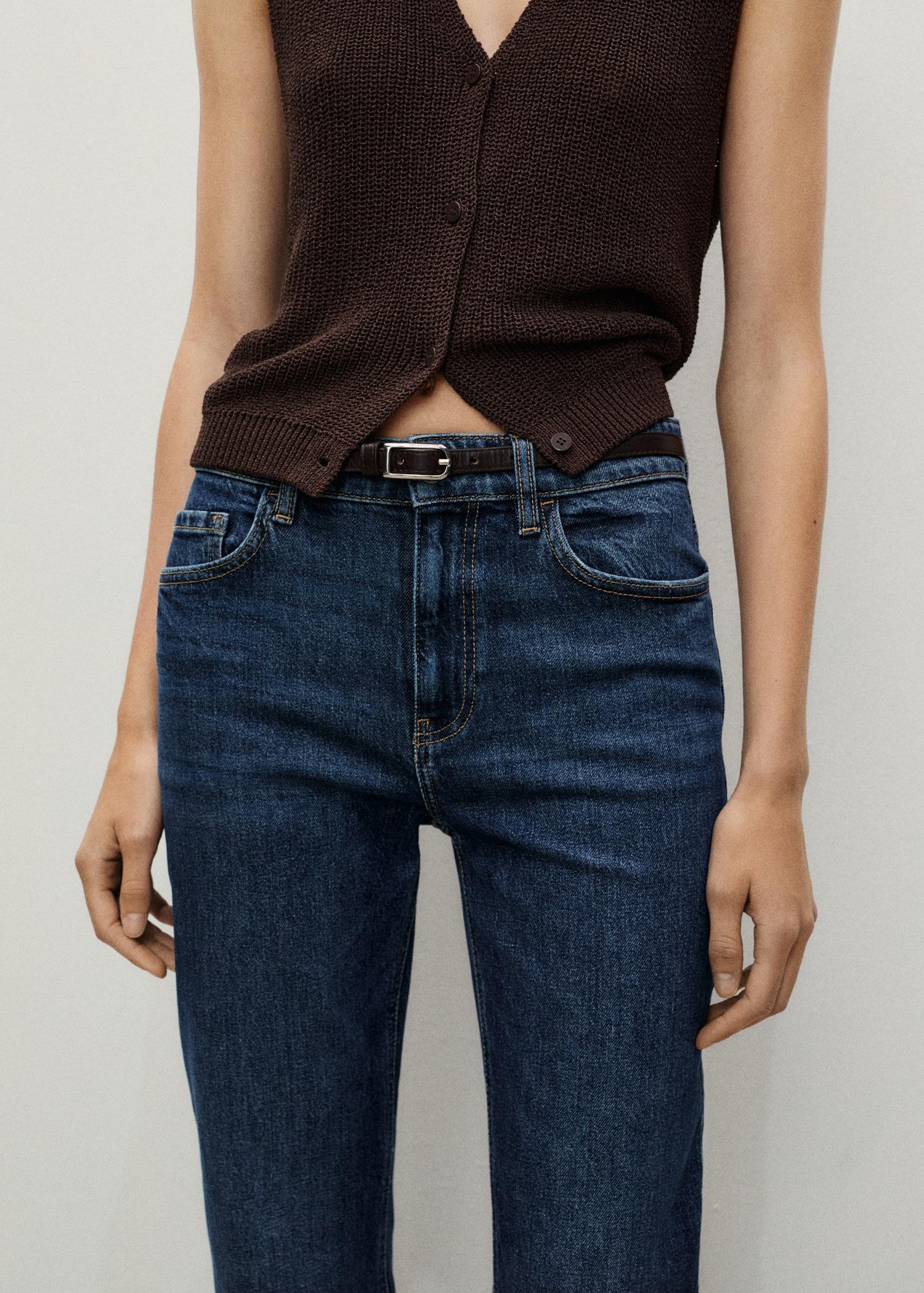 Newmom comfort high-rise jeans - Women | MANGO USA Product Image