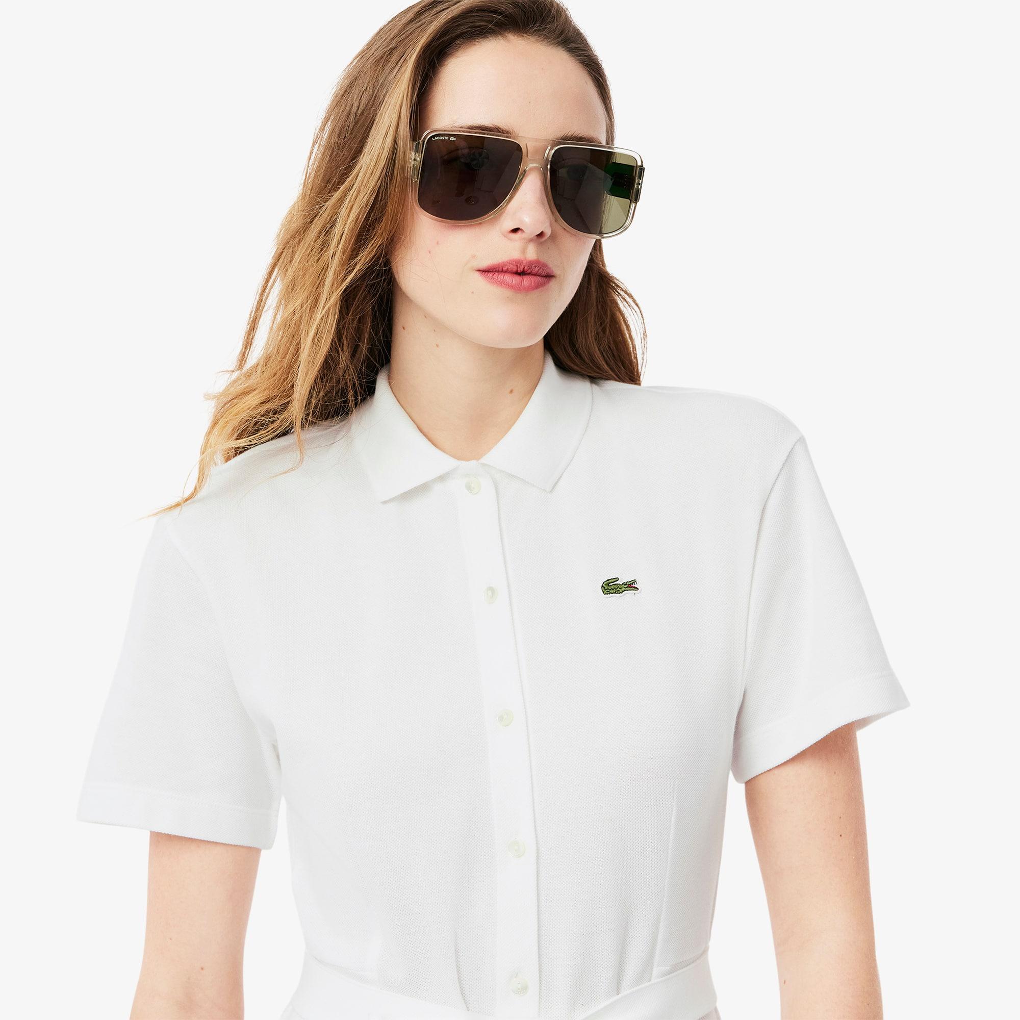 Women's Flared Mini-Piqué Polo Dress Product Image