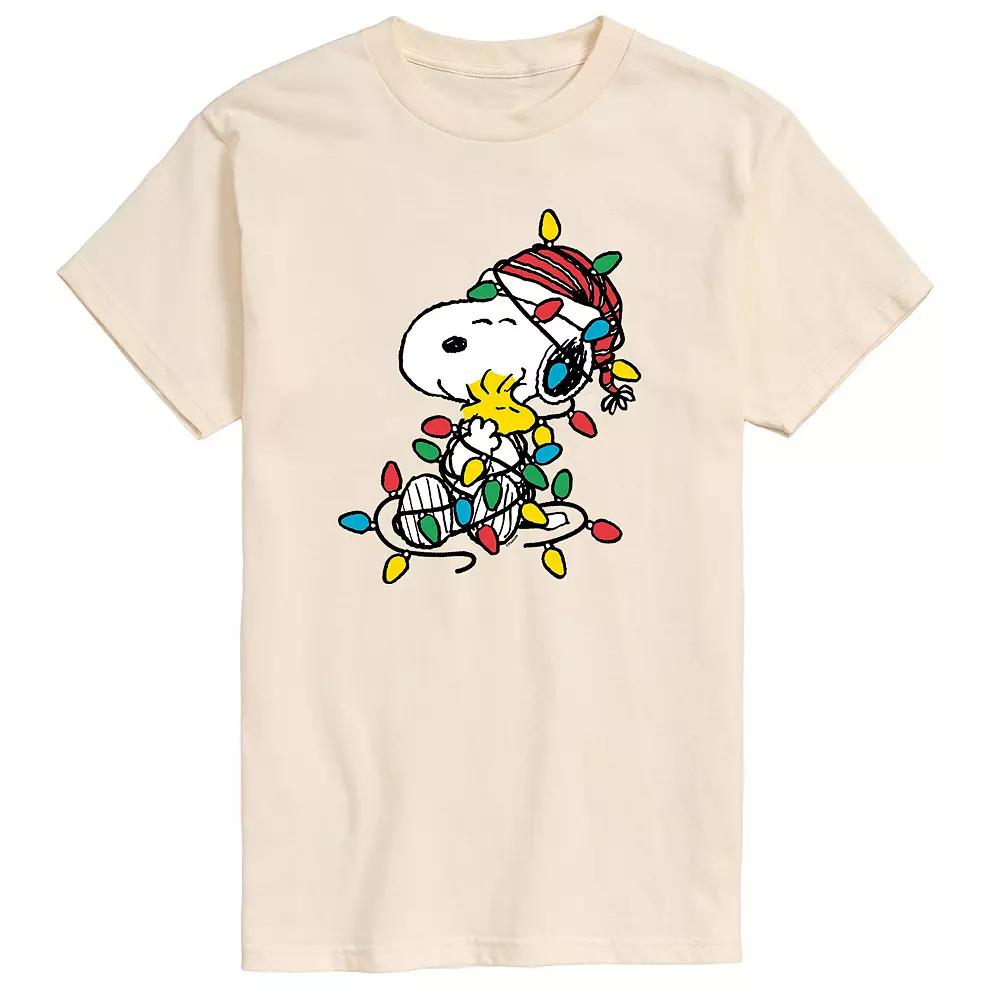 Men's Peanuts Christmas Lights Tee,  Product Image