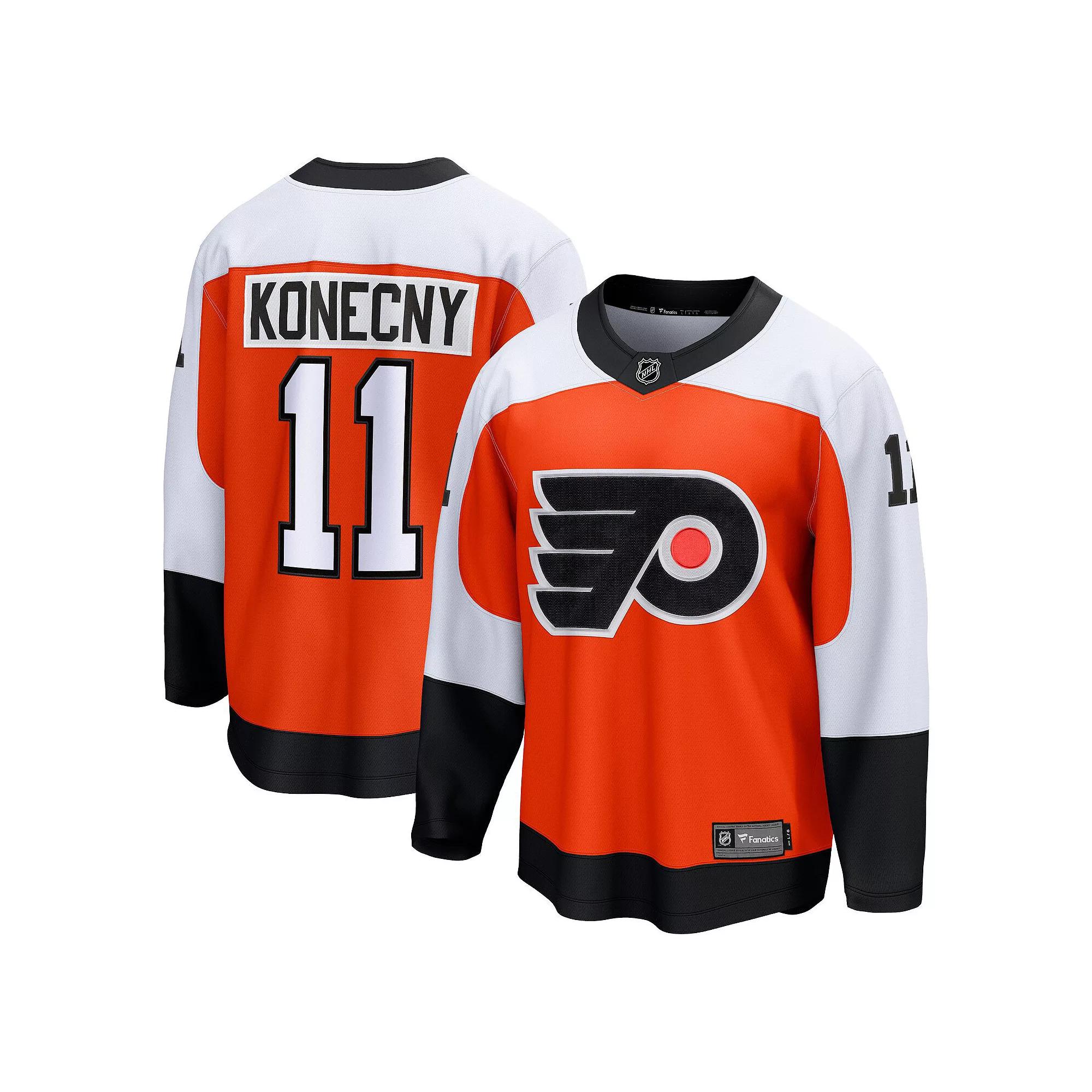 Men's Fanatics Branded Travis Konecny Burnt Orange Philadelphia Flyers Home Premier Breakaway Player Jersey,  Product Image
