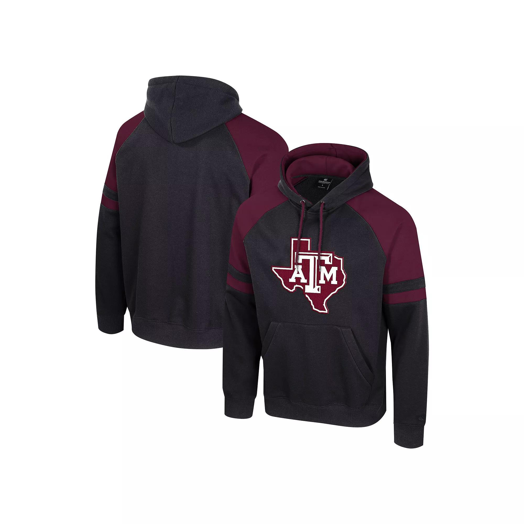 Men's Colosseum  White Texas A&M Aggies Todd Raglan Pullover Hoodie, Size: XL Product Image