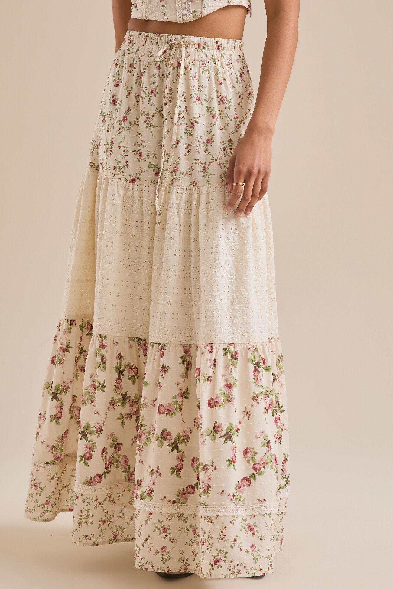 Kairo Floral Midi Skirt Product Image