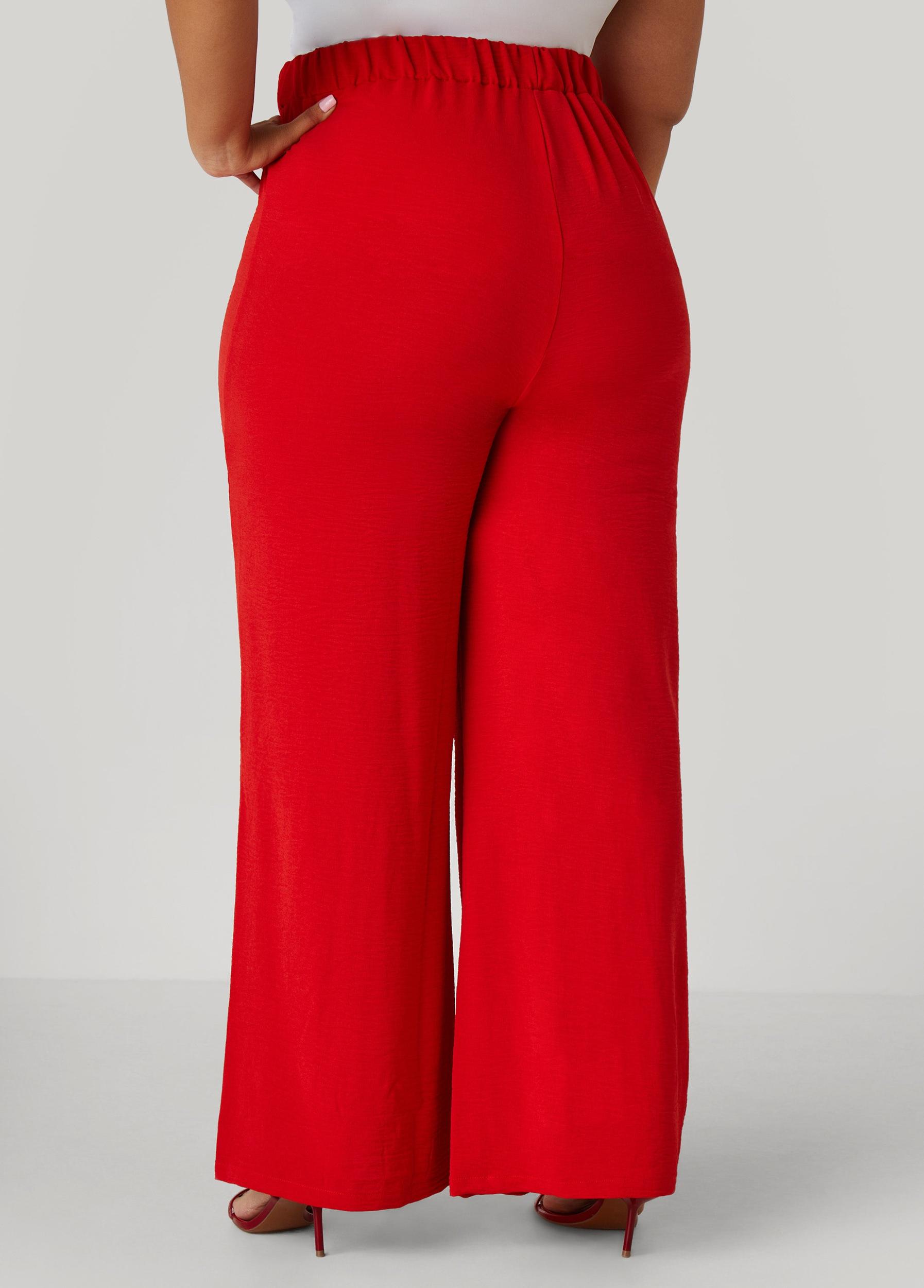 Textured Straight Leg Pants Product Image