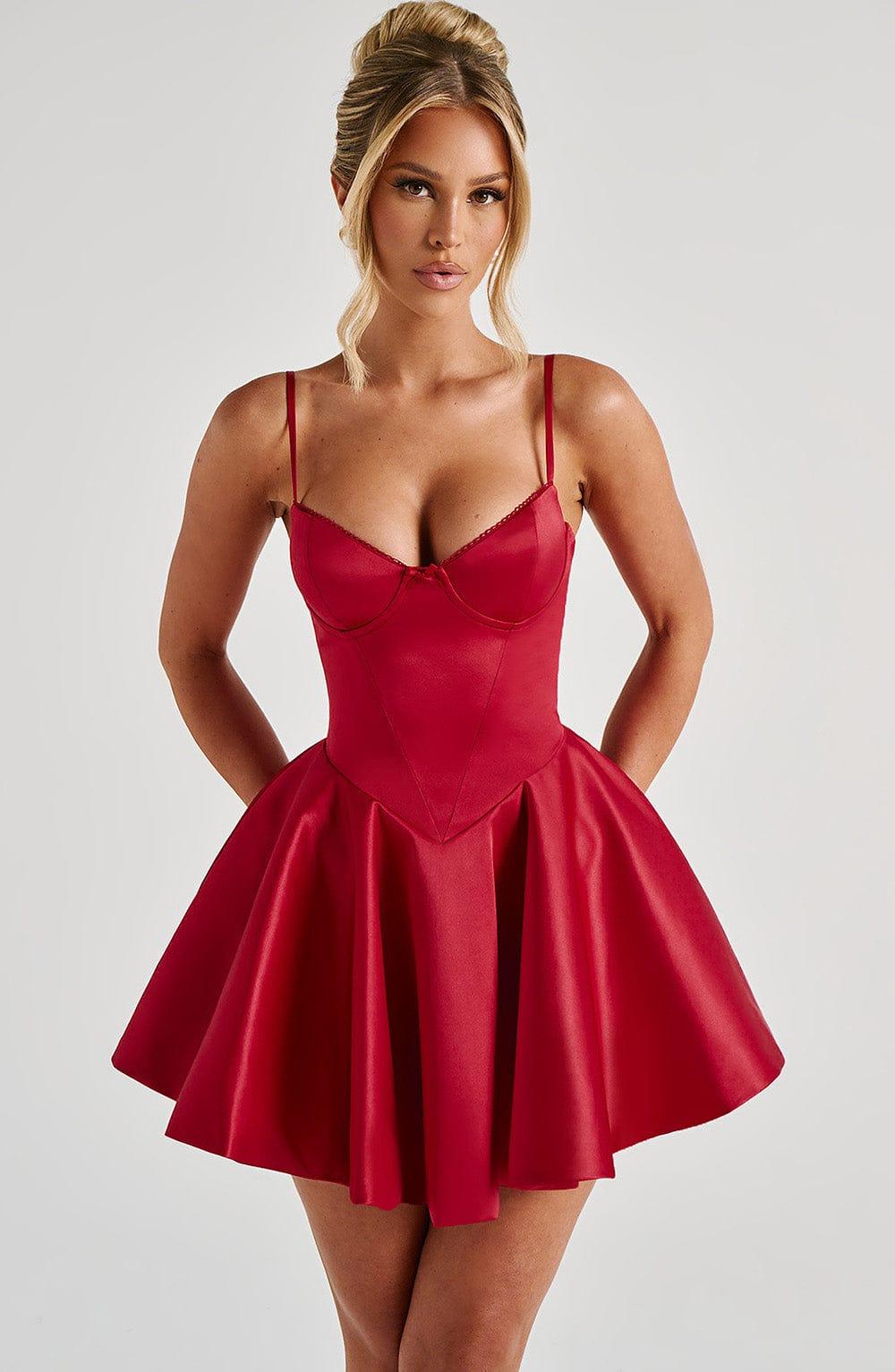 Poppy Mini Dress - Red Product Image