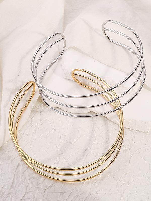 Normcore Geometric Ringent Choker Necklace Necklaces Accessories Product Image