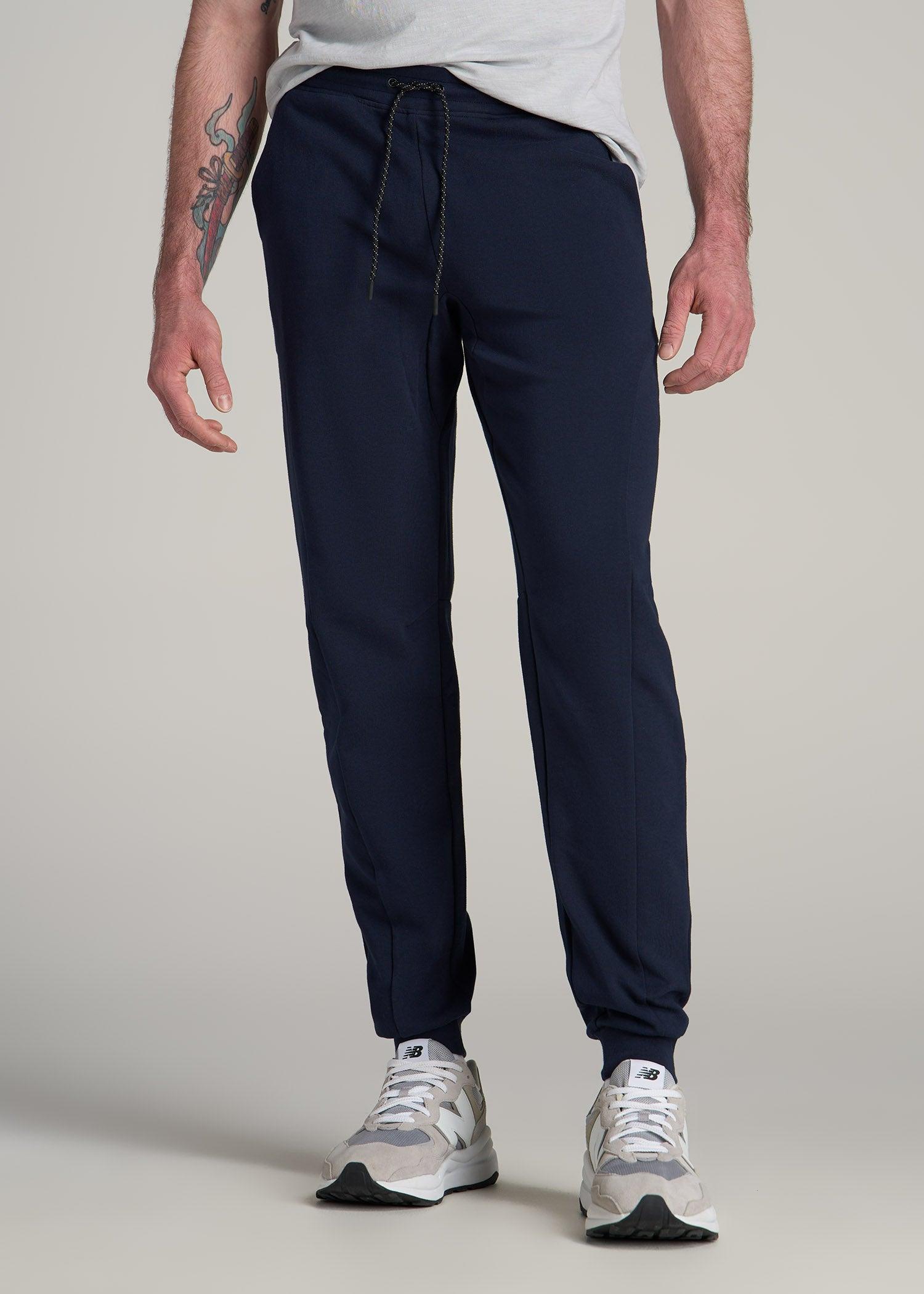 Tech Motion Fleece Joggers for Tall Men in Evening Blue Male Product Image