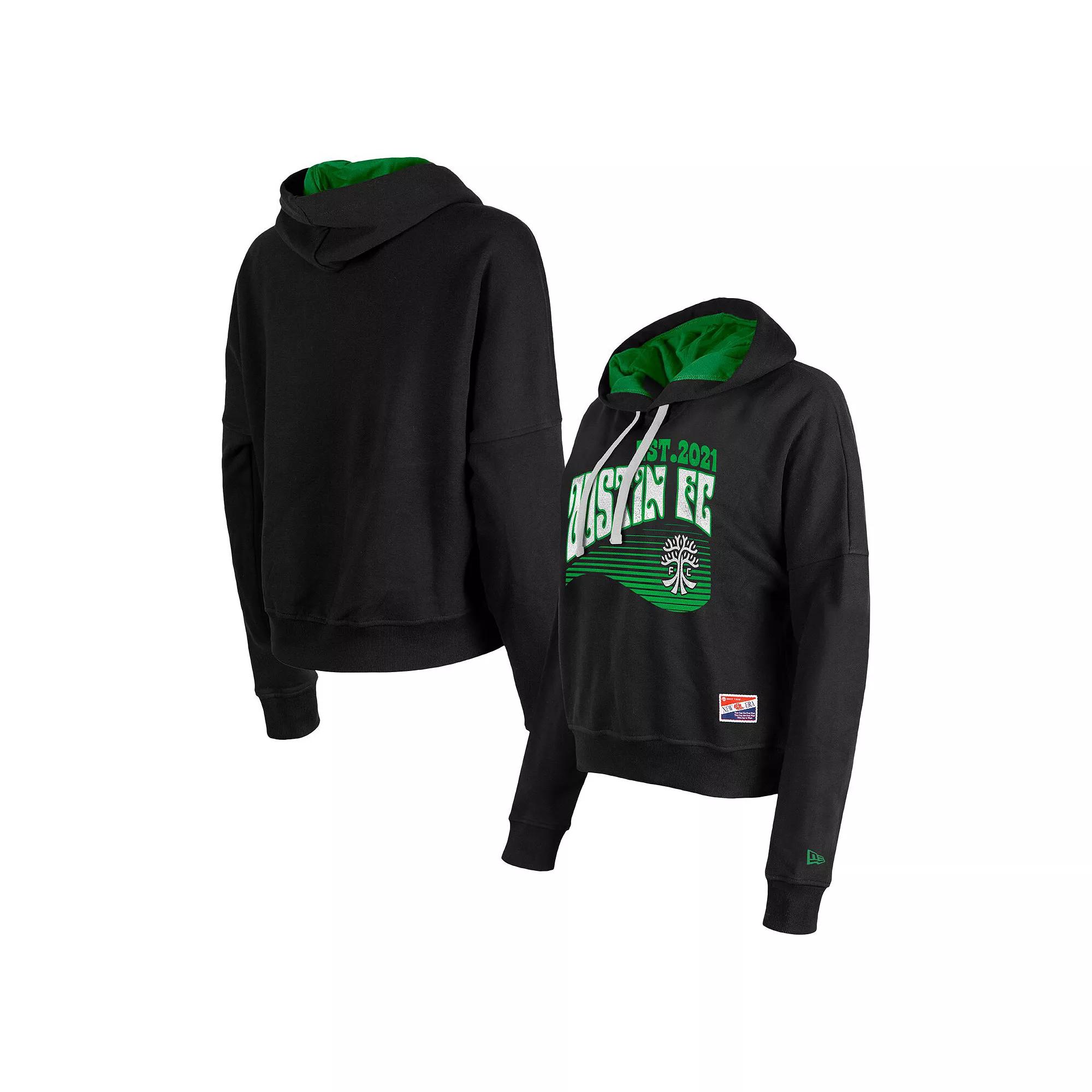 Women's 5th & Ocean by New Era Black Austin FC Throwback Pullover Hoodie,  Product Image