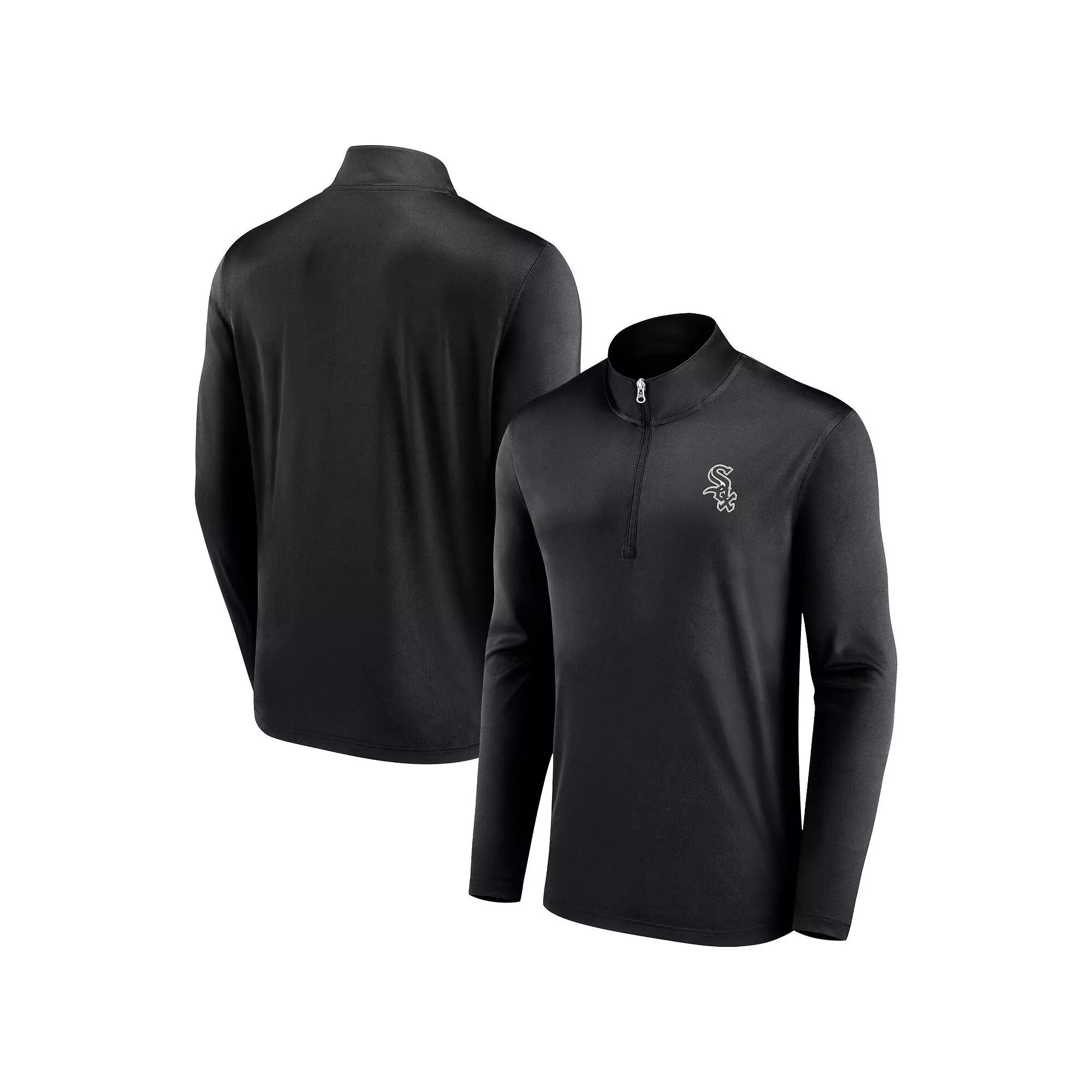 Men's Fanatics Branded Black Chicago White Sox Underdog Mindset Quarter-Zip Jacket,  Product Image