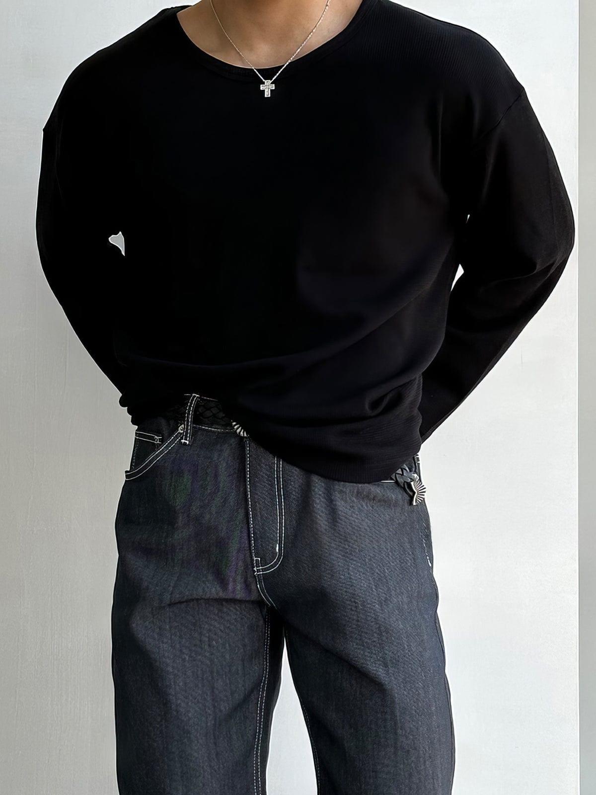 RT No. 12430 WAFFLE KNIT LONGSLEEVE Product Image