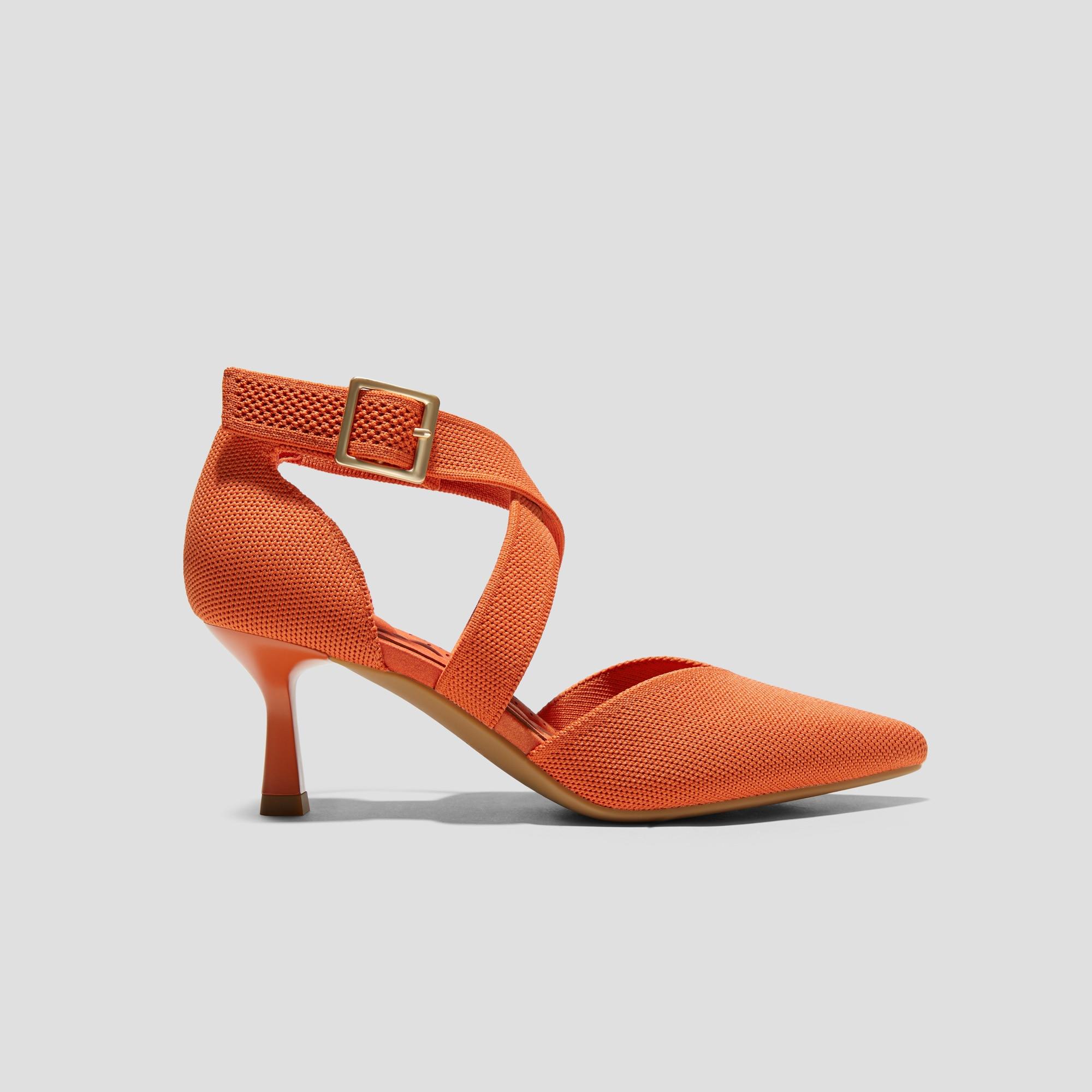 Pointed-Toe Cross-Strap Stilettos (Anabelle) Product Image