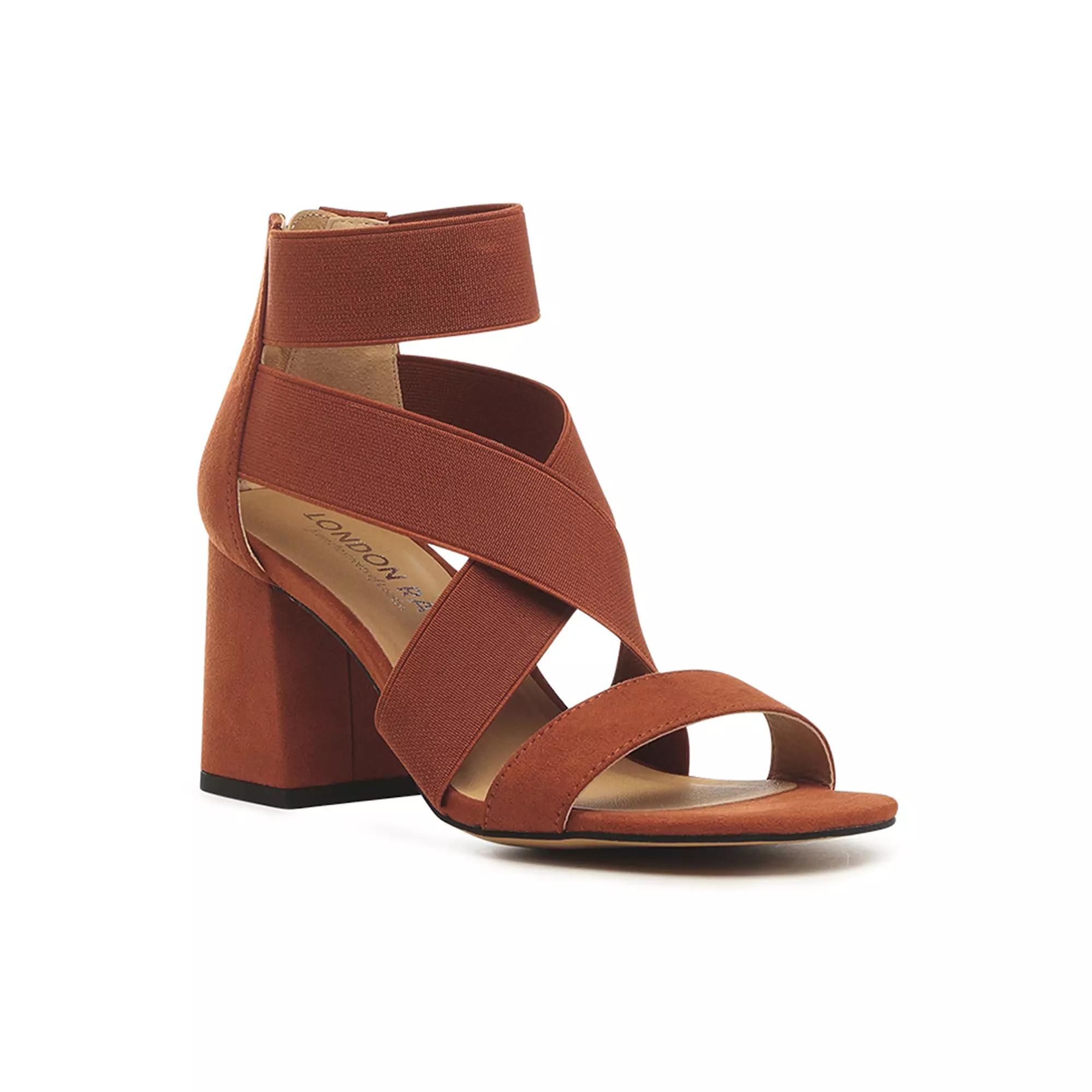 London Rag Benicia Women's Block Heel Sandals, Size: 5, Black Product Image