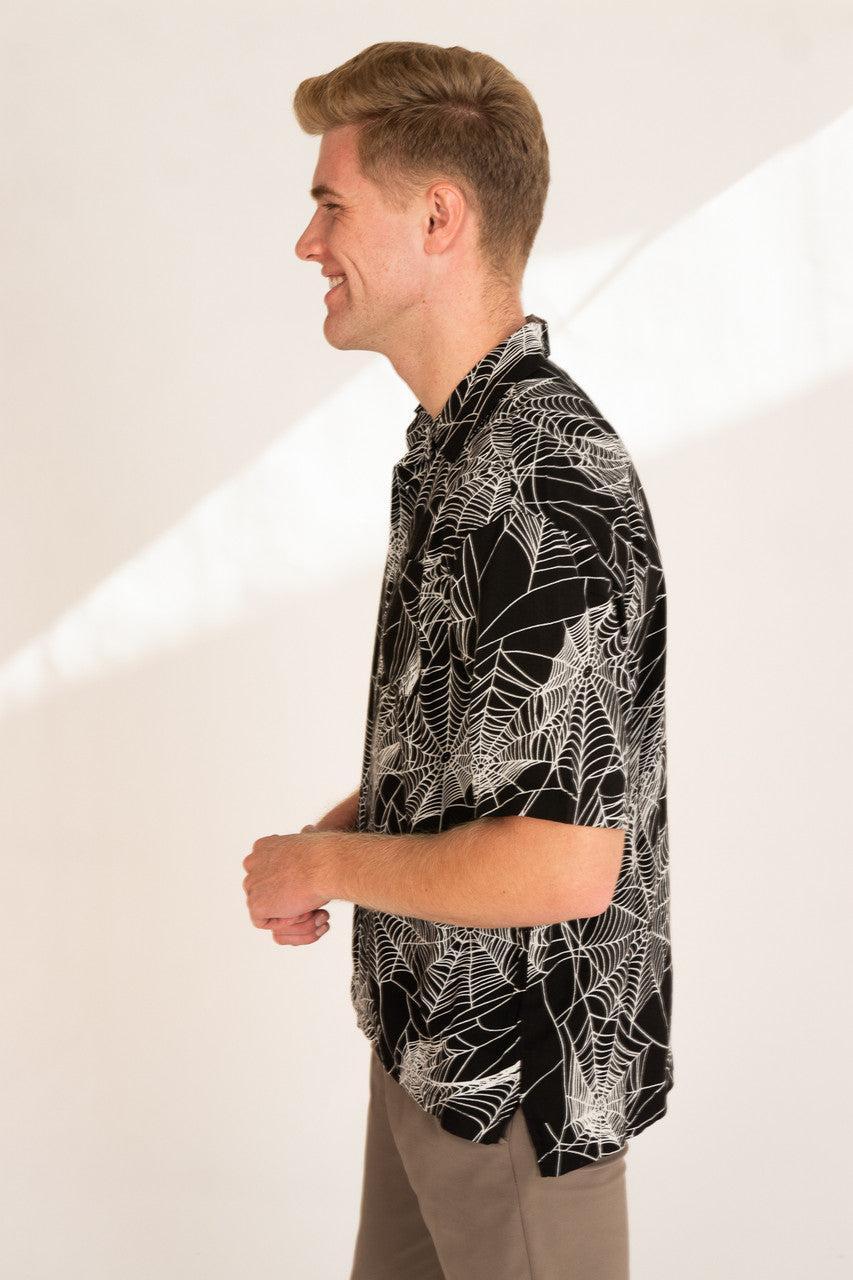 Spiderweb Button Up Shirt Product Image