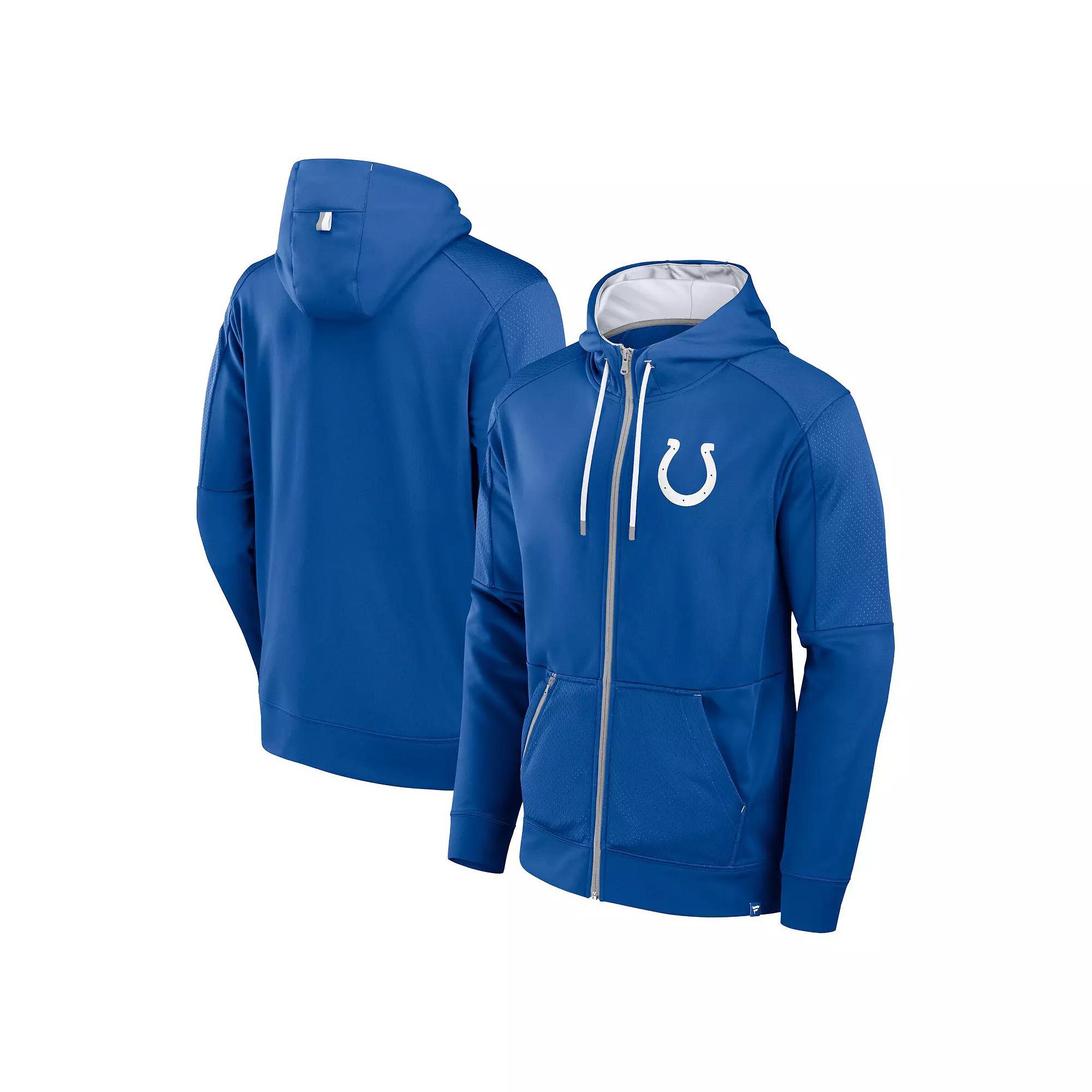 Men's Fanatics Royal Indianapolis Colts Defender Full-Zip Hoodie,  Product Image
