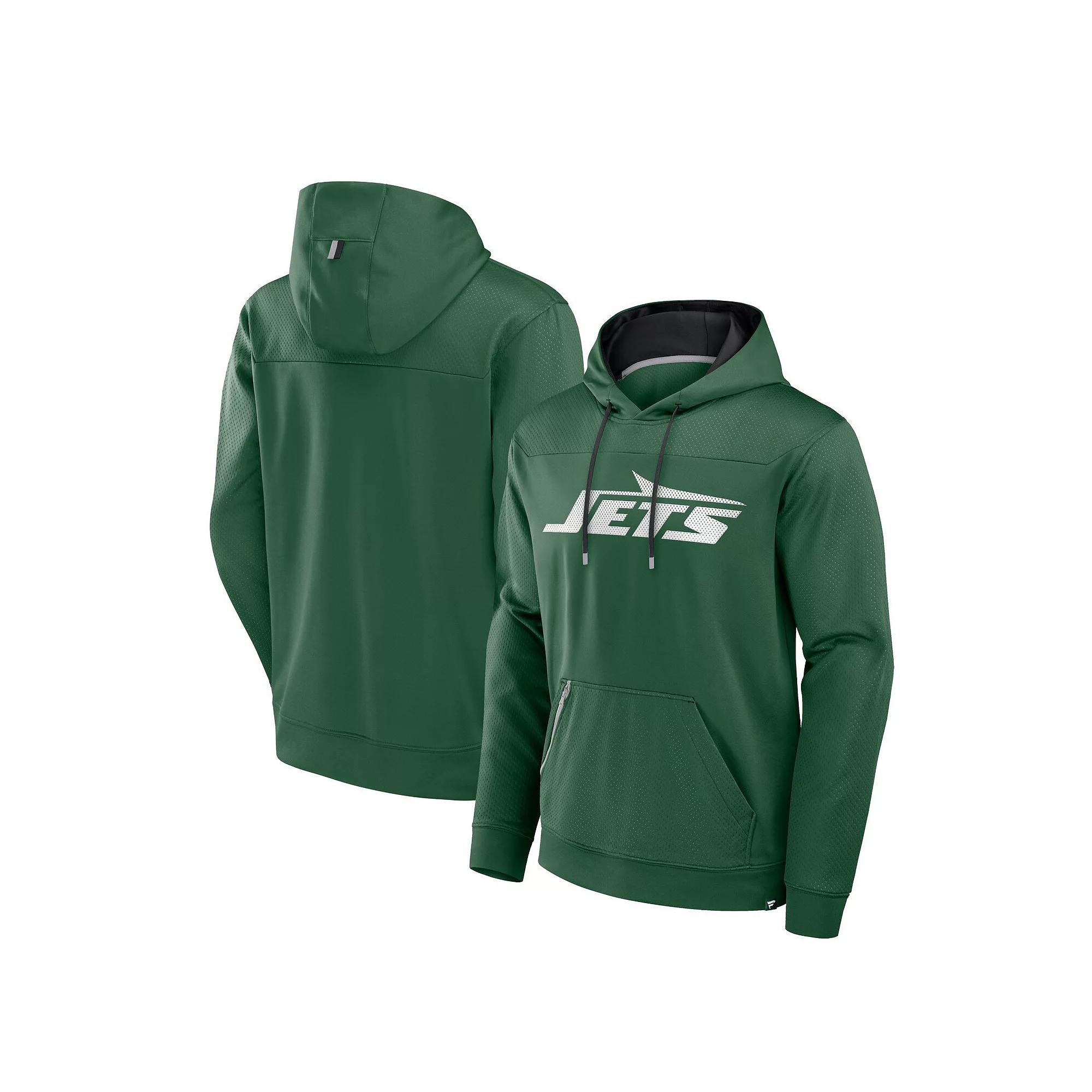 Men's Fanatics Green New York Jets Defender Pullover Hoodie,  Product Image