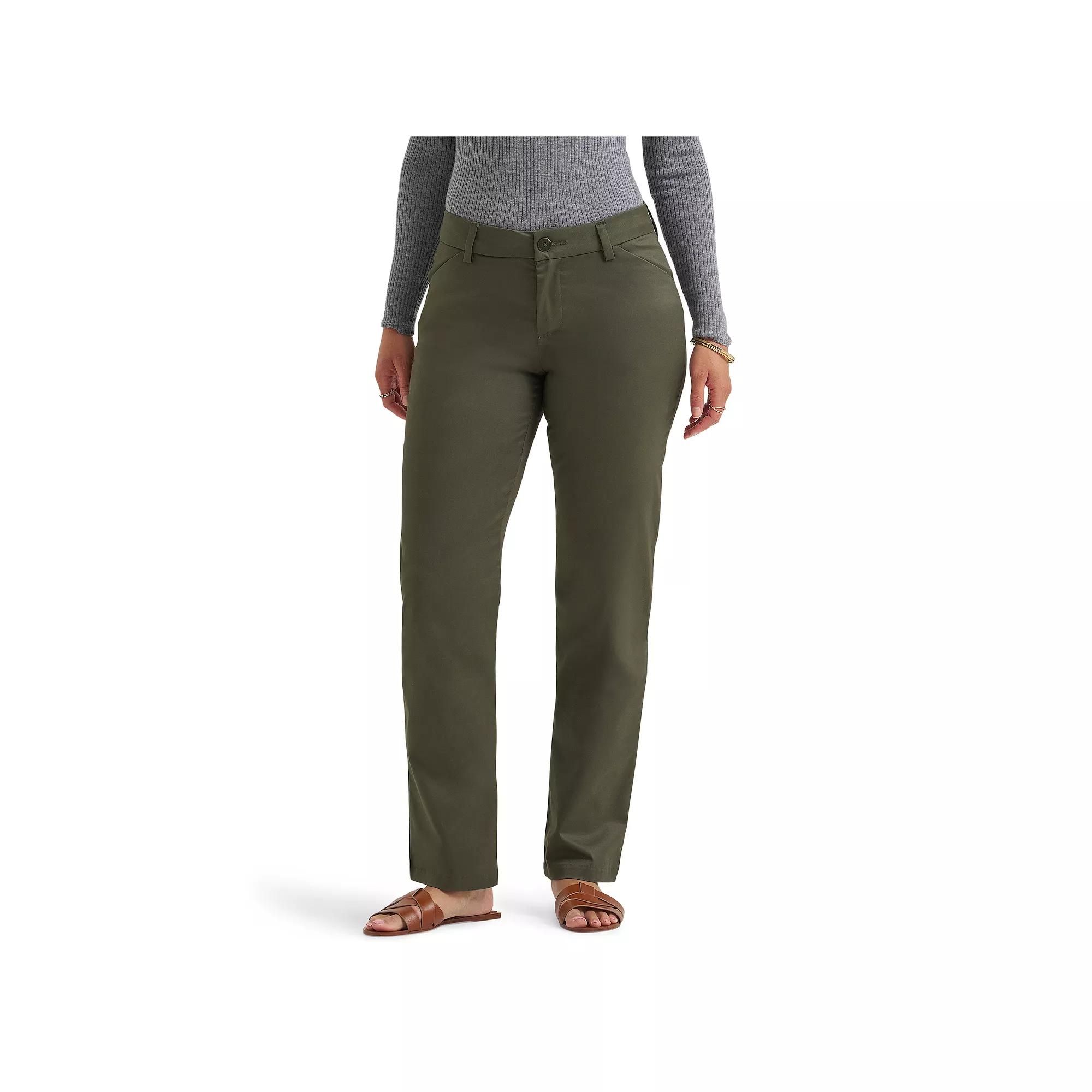 Women's Lee® Wrinkle-Free Relaxed Fit Straight-Leg Pants,  Product Image