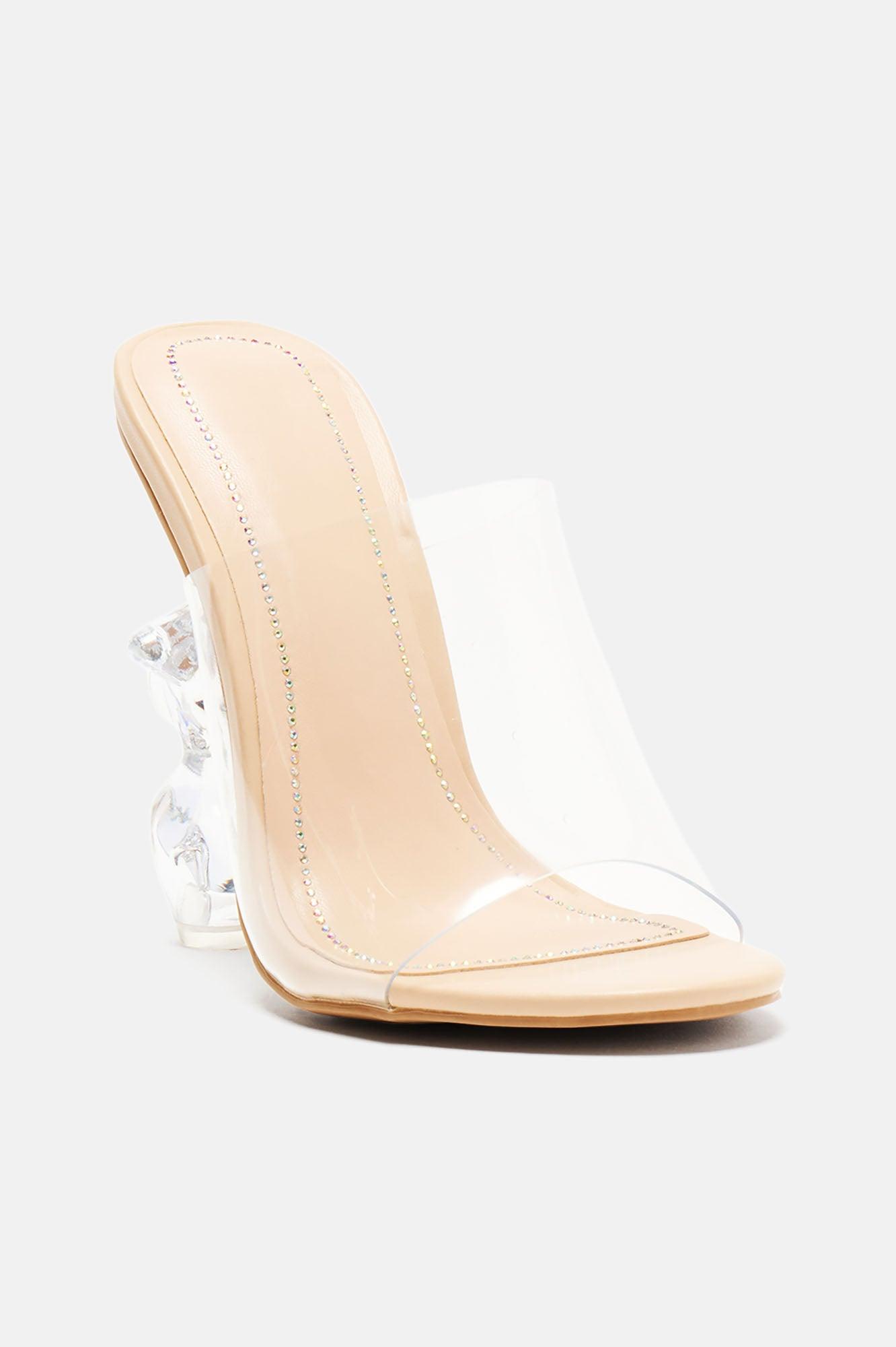 Hottest Vibe Heels - Clear Product Image