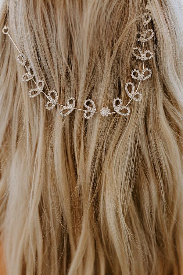Heart's Desire Rhinestone Hair Piece Product Image
